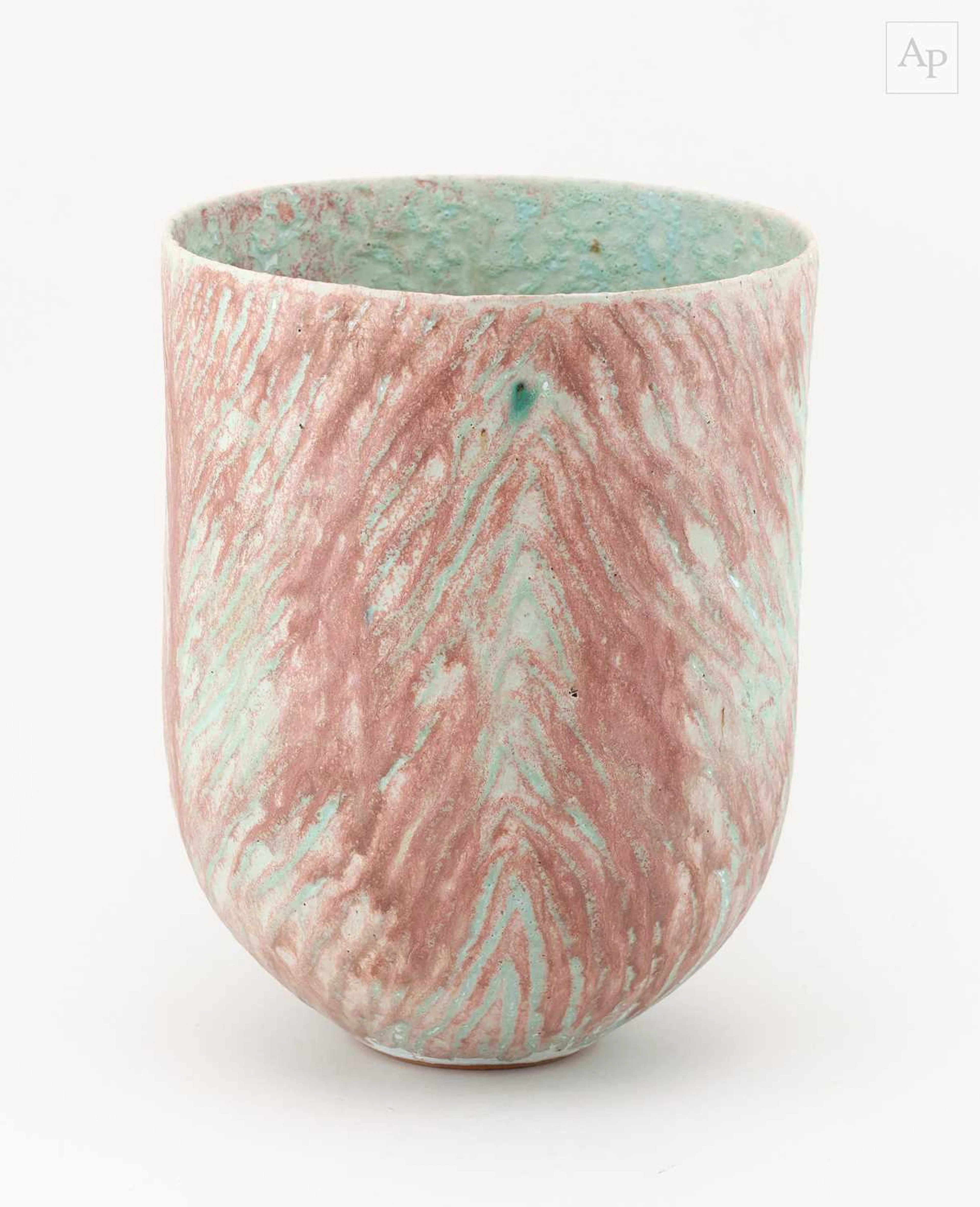 PETER BEARD (born 1951); a deep stoneware vessel with...
