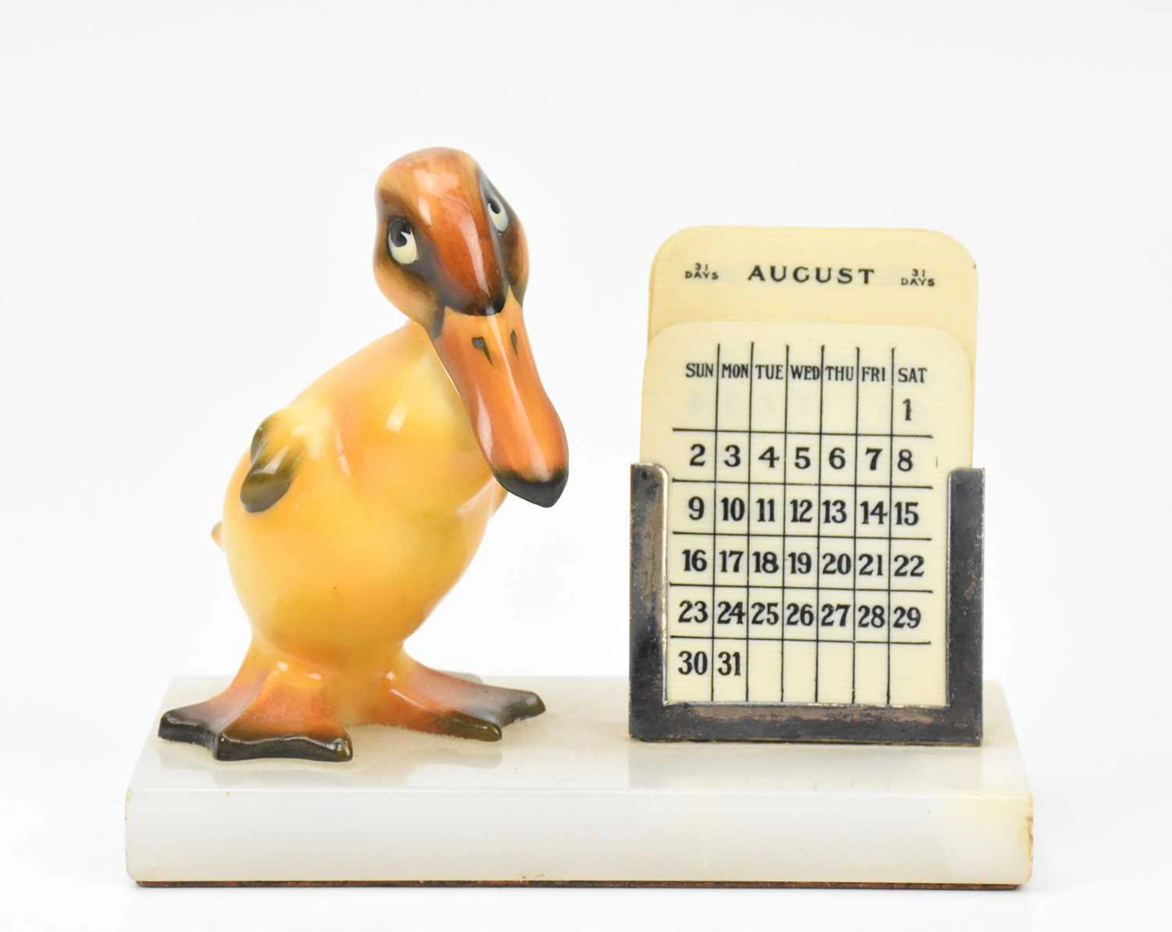 LESLIE HARRADINE FOR ROYAL DOULTON; a rare model of a duck