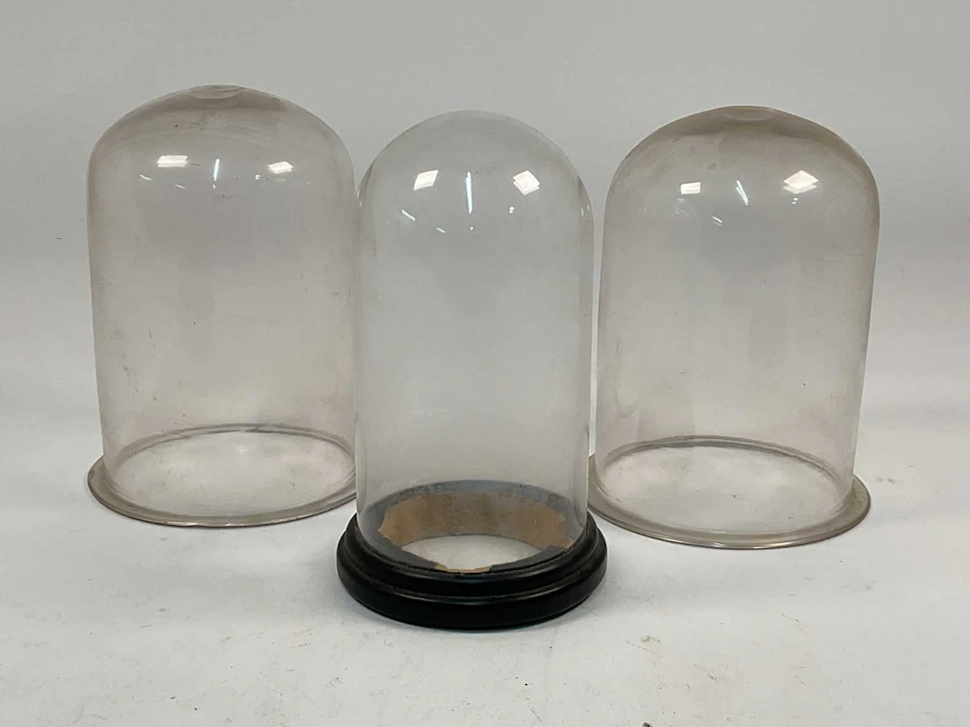 Three glass domes