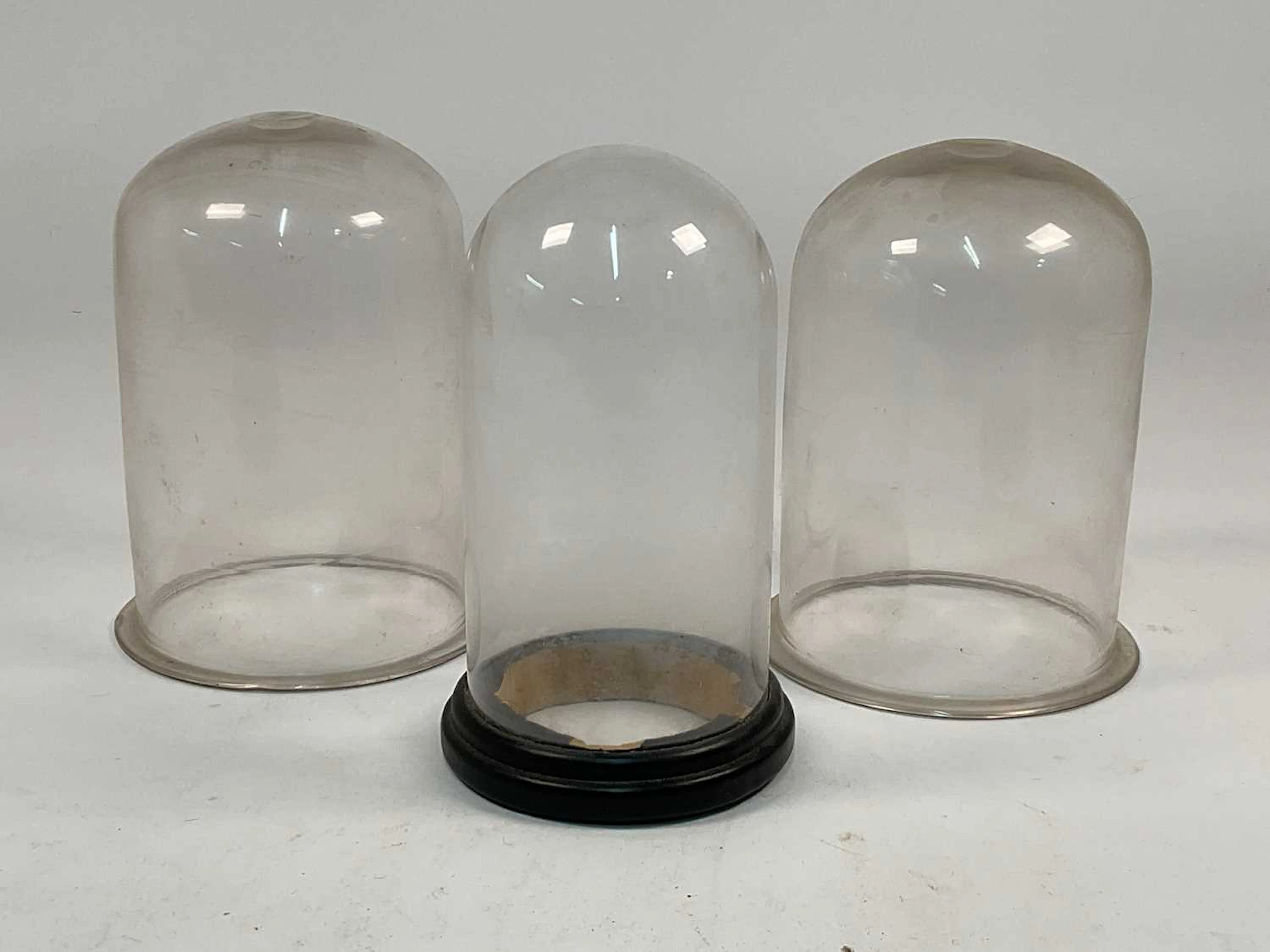 Three glass domes