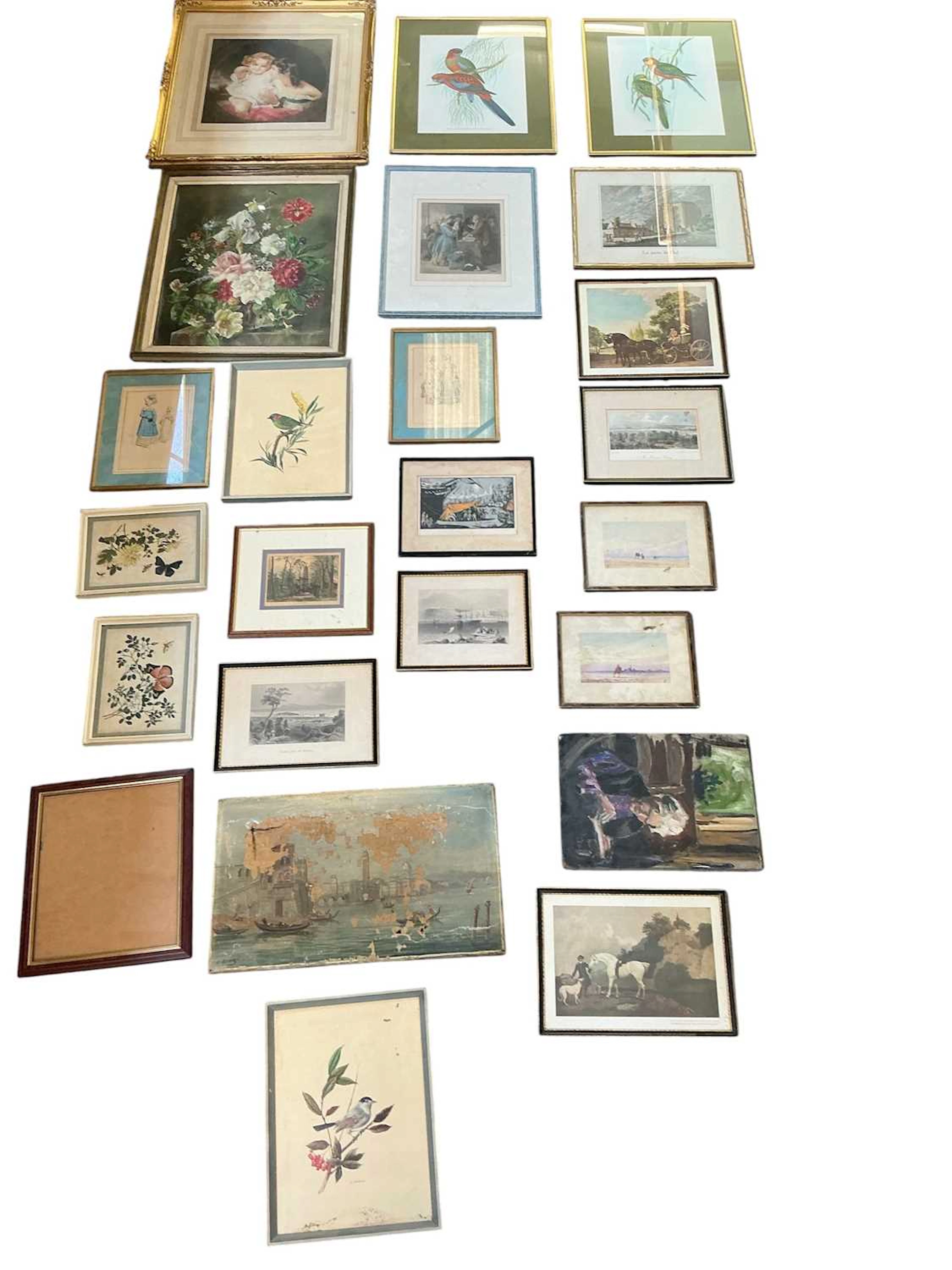 A collection of approximately twenty-five assorted 19th...