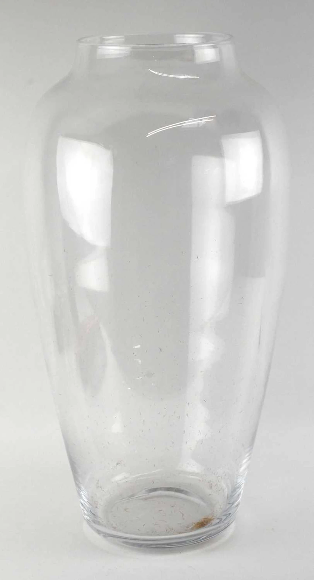 LEONARDO; a large crystal glass baluster form vase