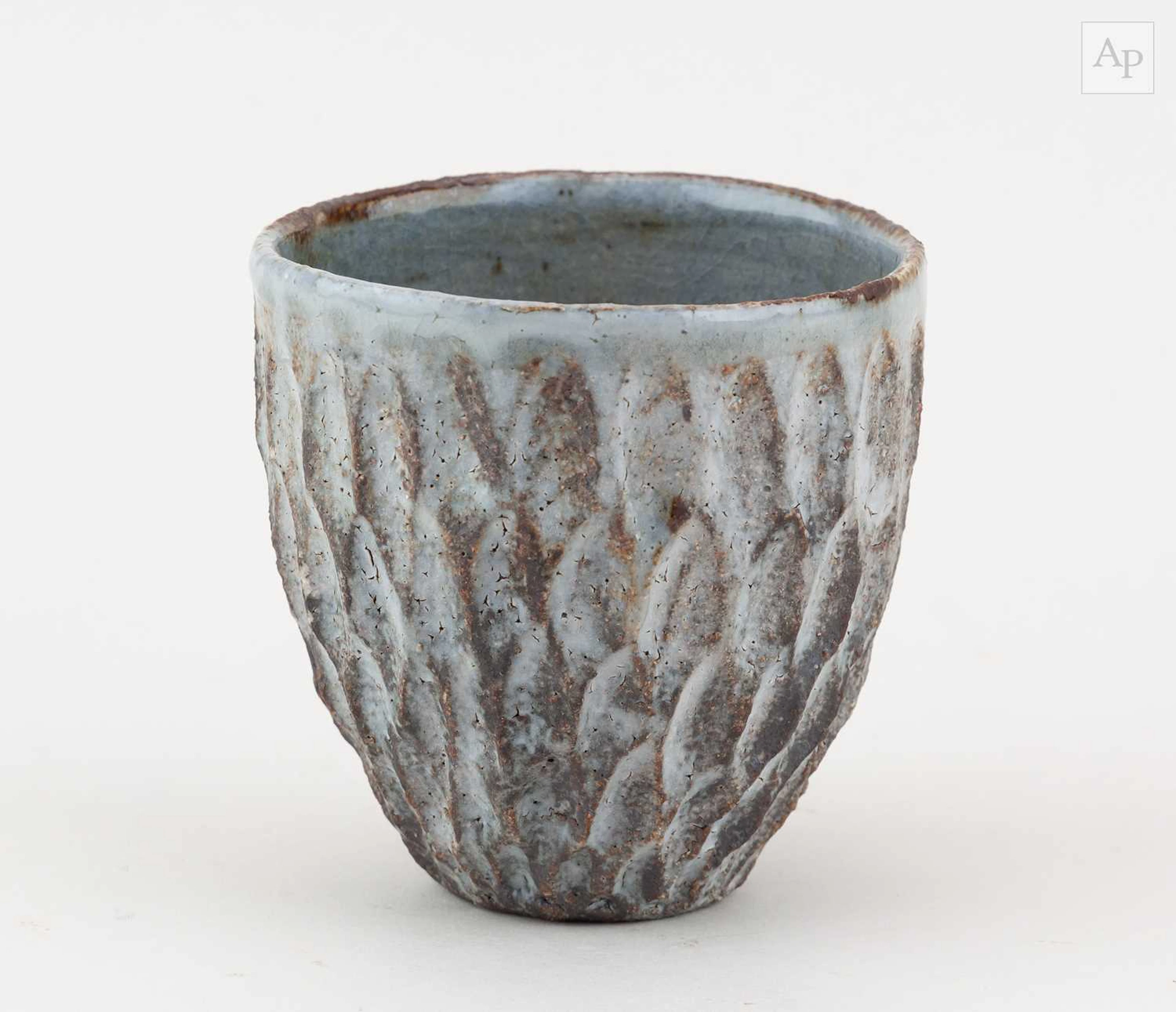 AKIKO HIRAI (born 1970); a stoneware beaker covered in...