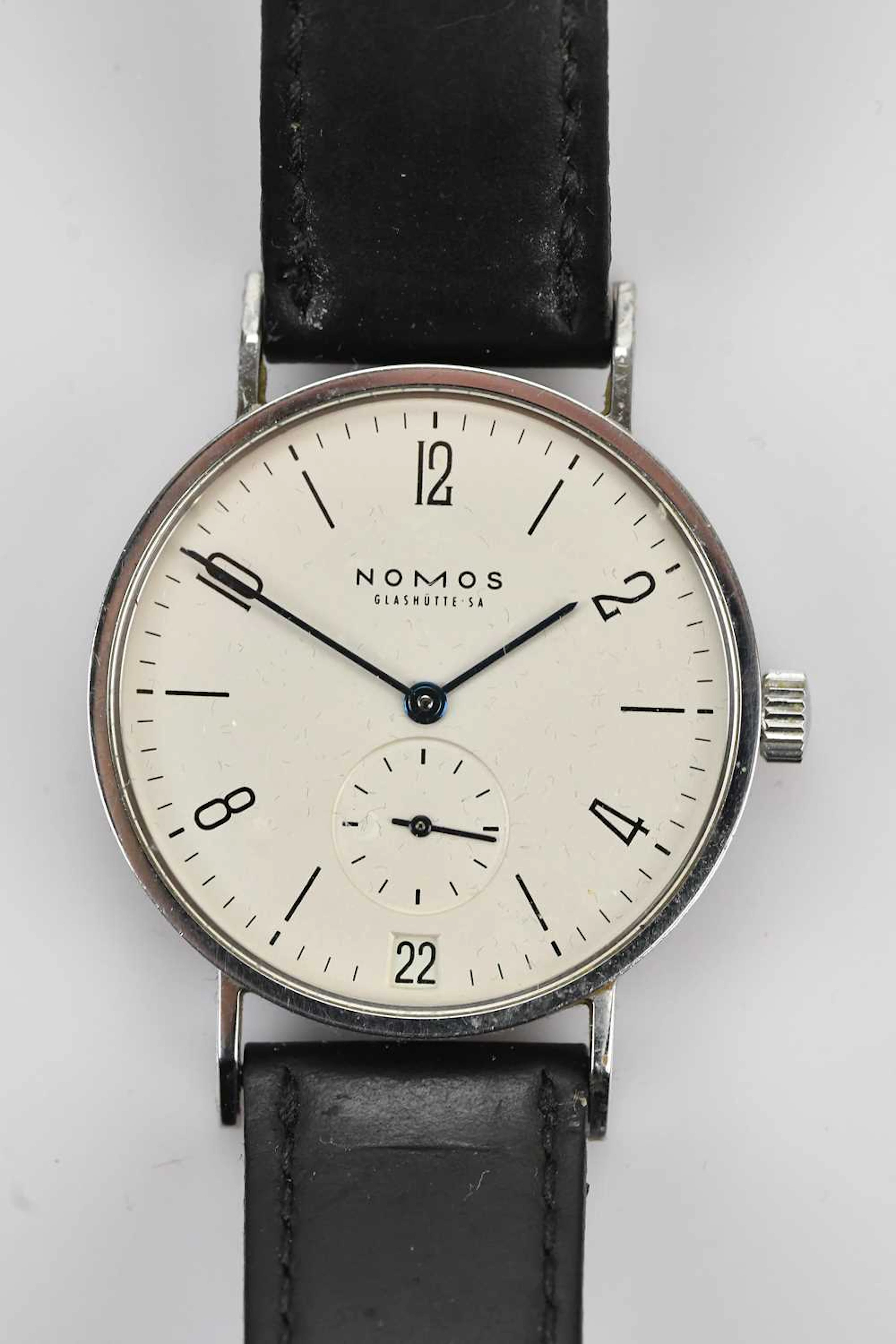 NOMOS; a gentleman's stainless steel Tangente wristwatch