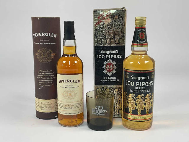 WHISKY; a bottle of Inverglen 12 year old blended malt Scotch whisky 70cl