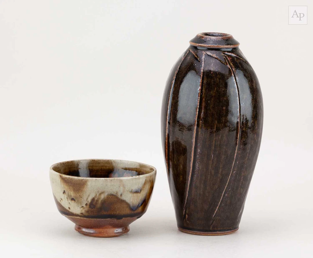 NICK REES (born 1949) for Muchelney Pottery; a fluted...