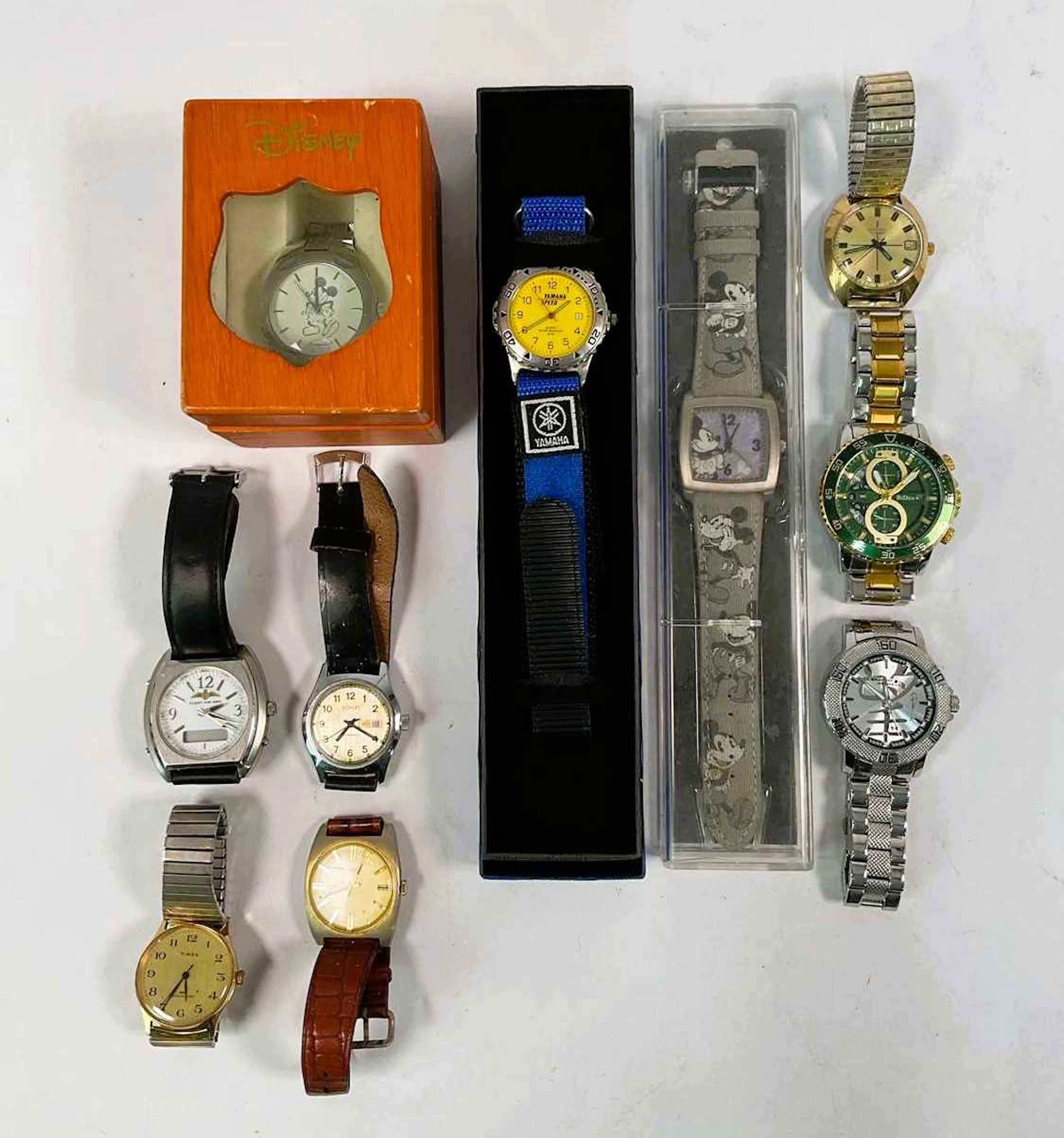 A collection of ten wristwatches