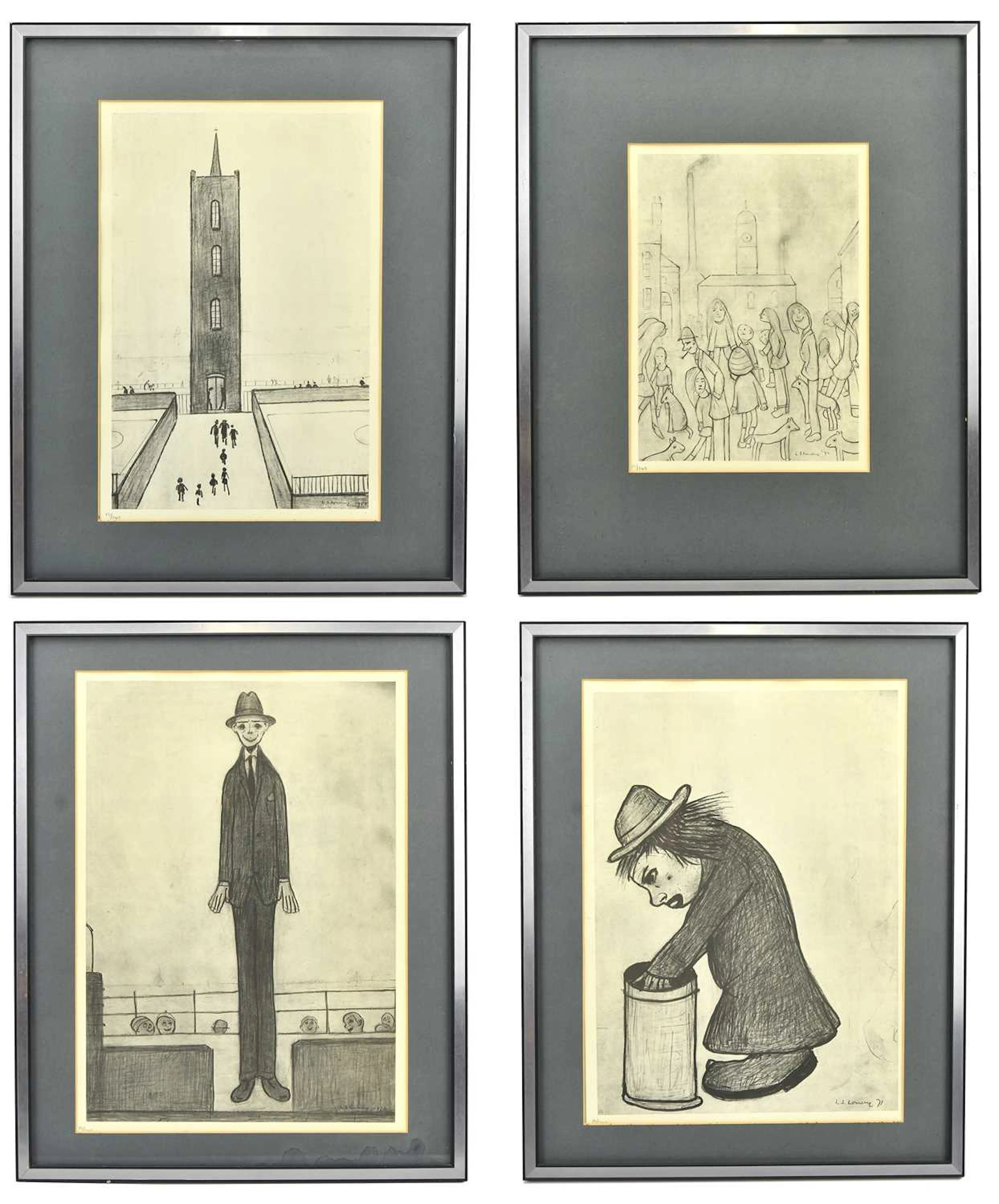 AFTER LAURENCE STEPHEN LOWRY RA RBA (1887-1976); four...