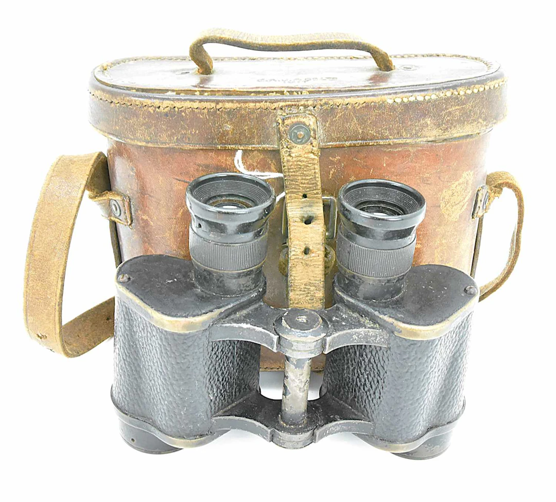 A pair of WWII British military issue binoculars