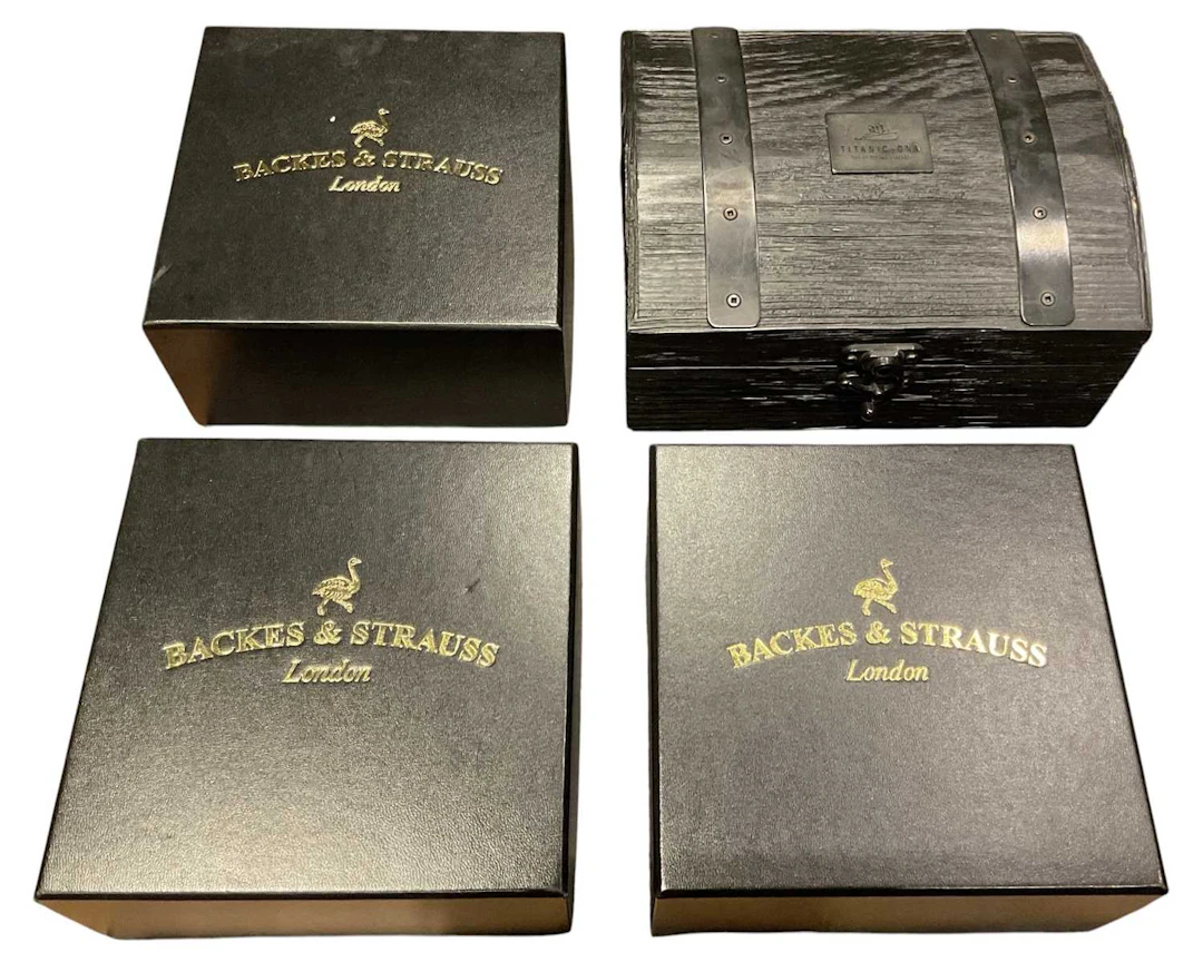 A collection of assorted empty jewellery and watch boxes