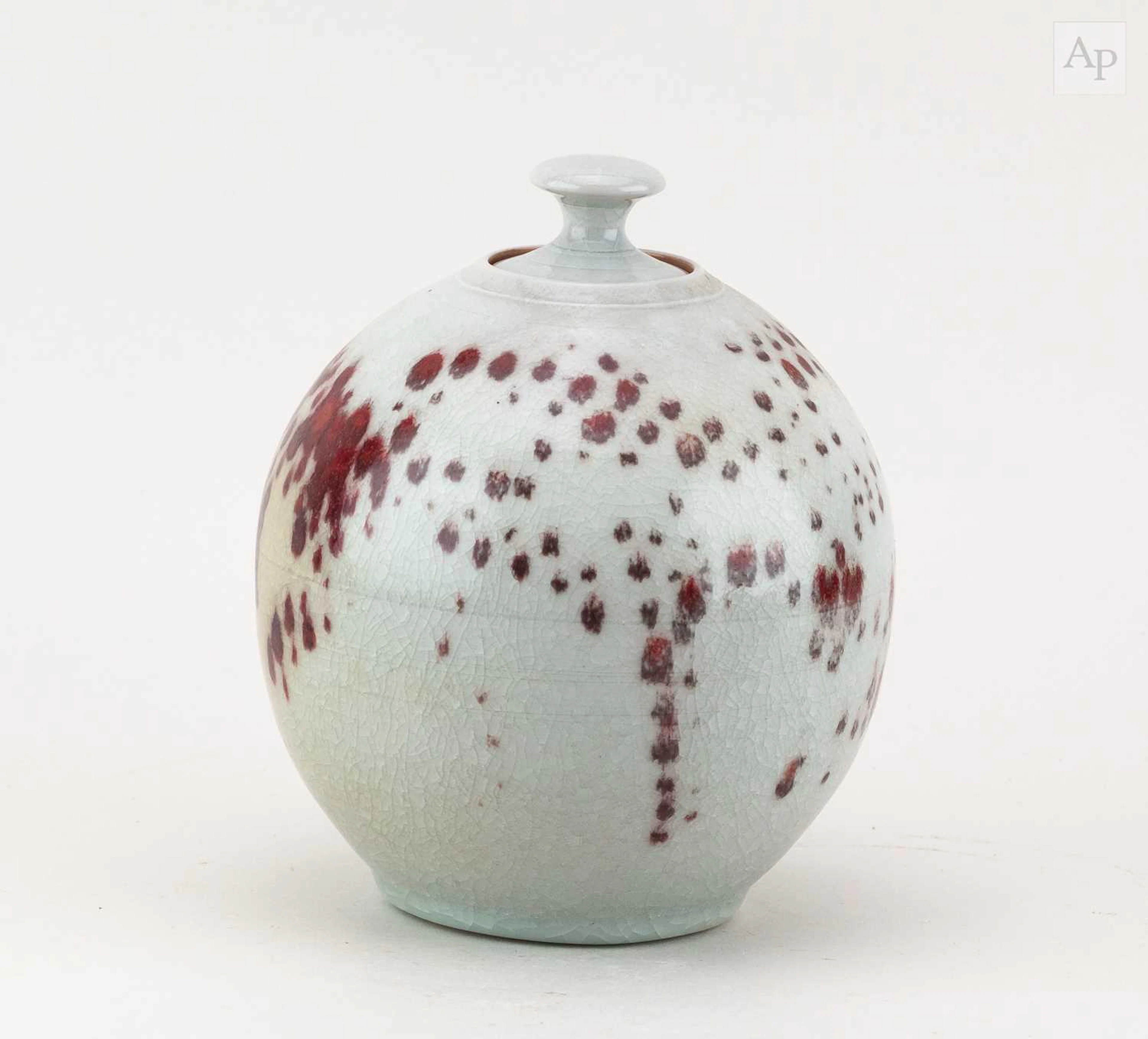 PETER BEARD (born 1951); a stoneware jar and cover...