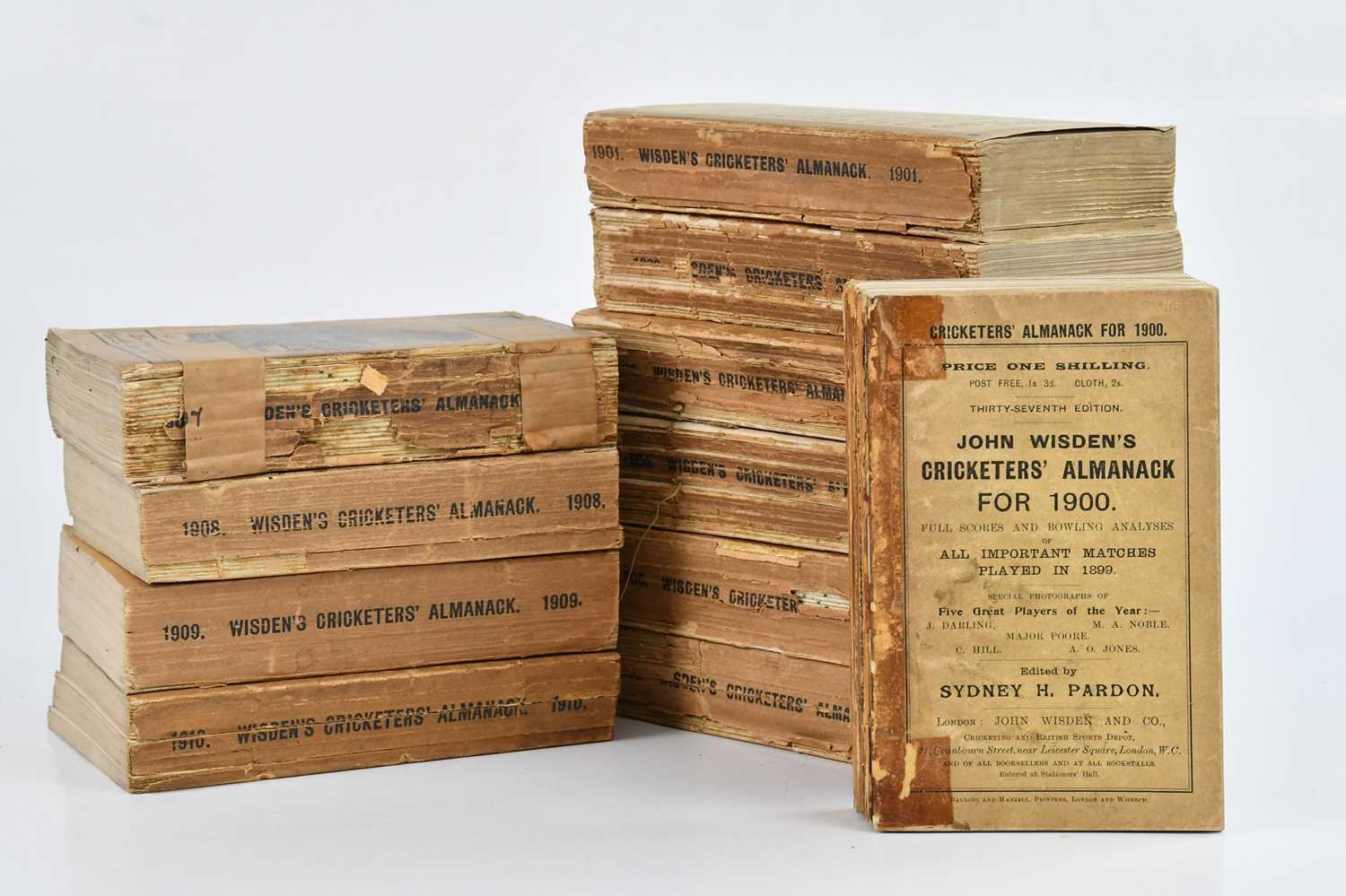 WISDEN; JOHN WISDEN’S CRICKETERS' ALMANACK FOR 1900-1910