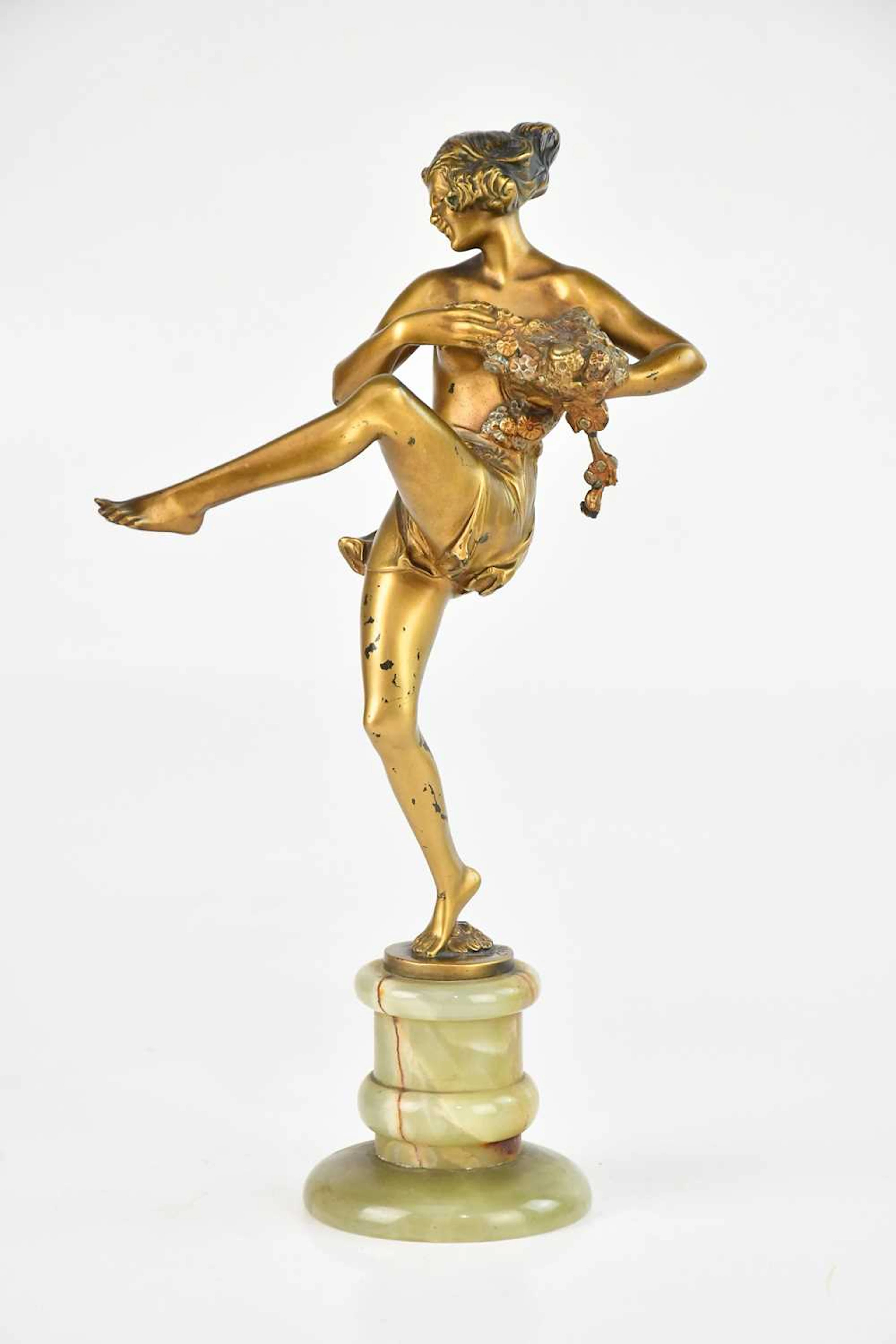 BRUNO ZACH (1891-1935); a patinated bronze figure of an...