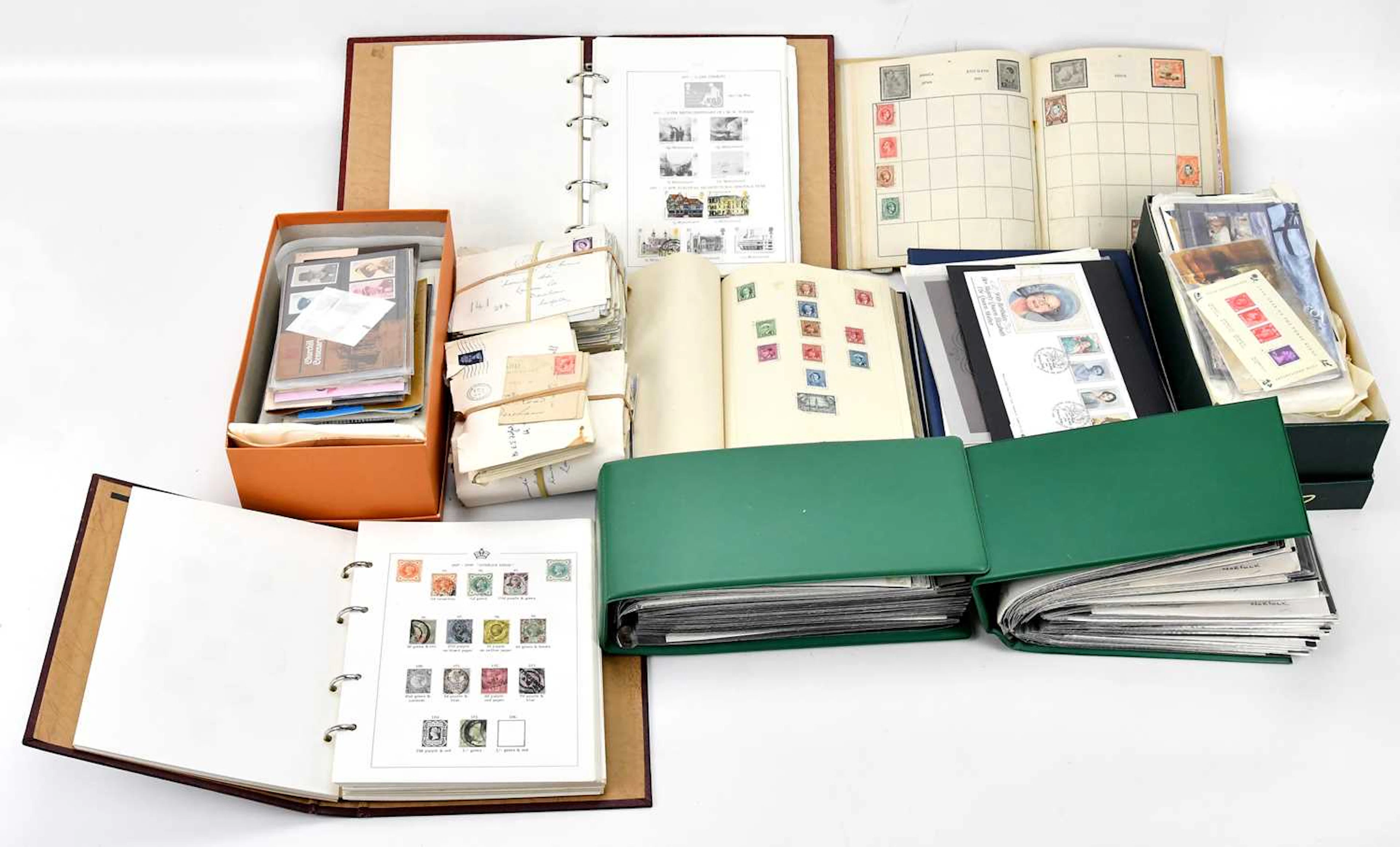 GREAT BRITAIN; collection in album and loose or in shoe boxes