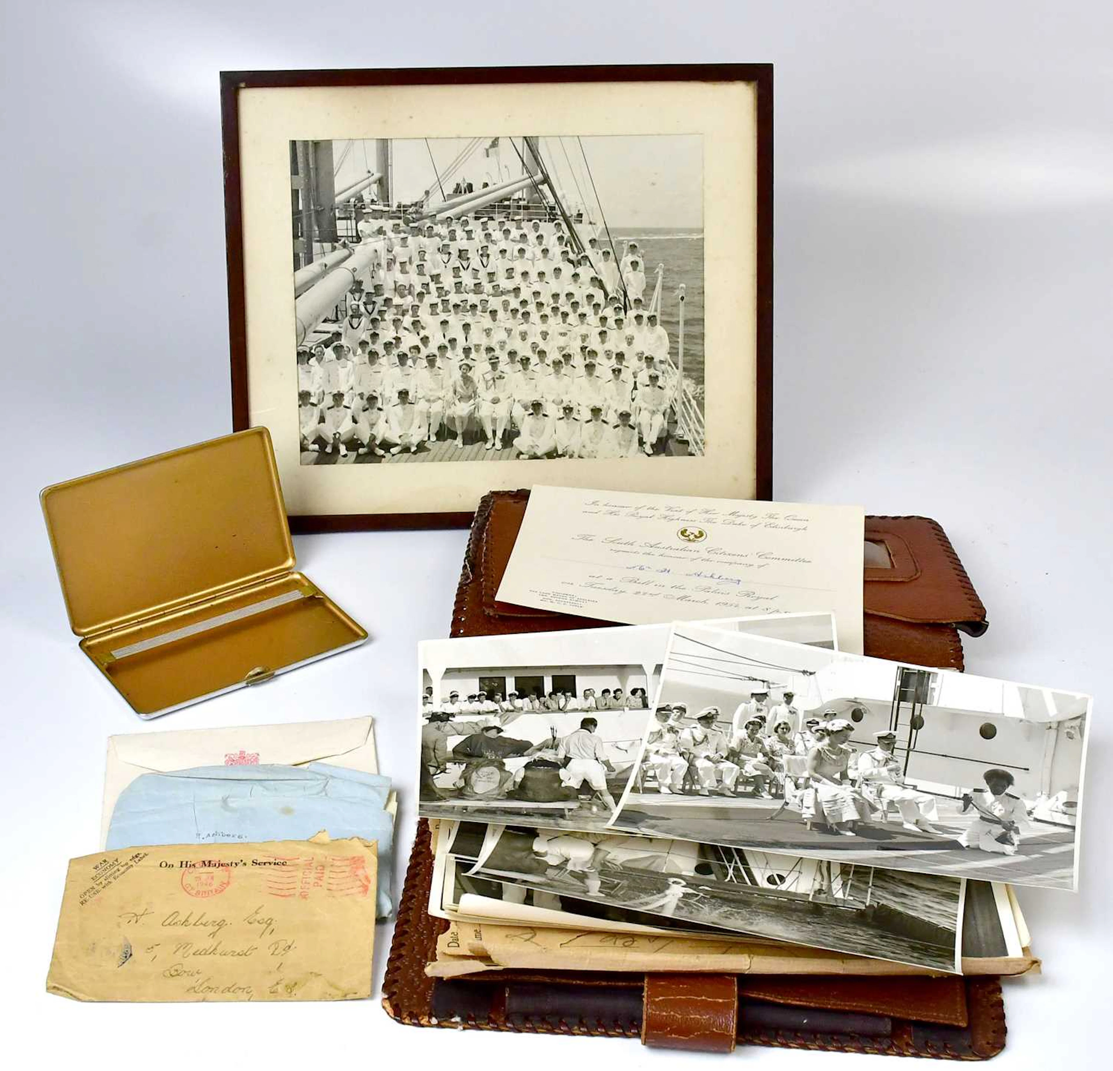 ROYAL TOUR 1953-4; a collection of mid-1950s Royal Naval and tour ephemera
