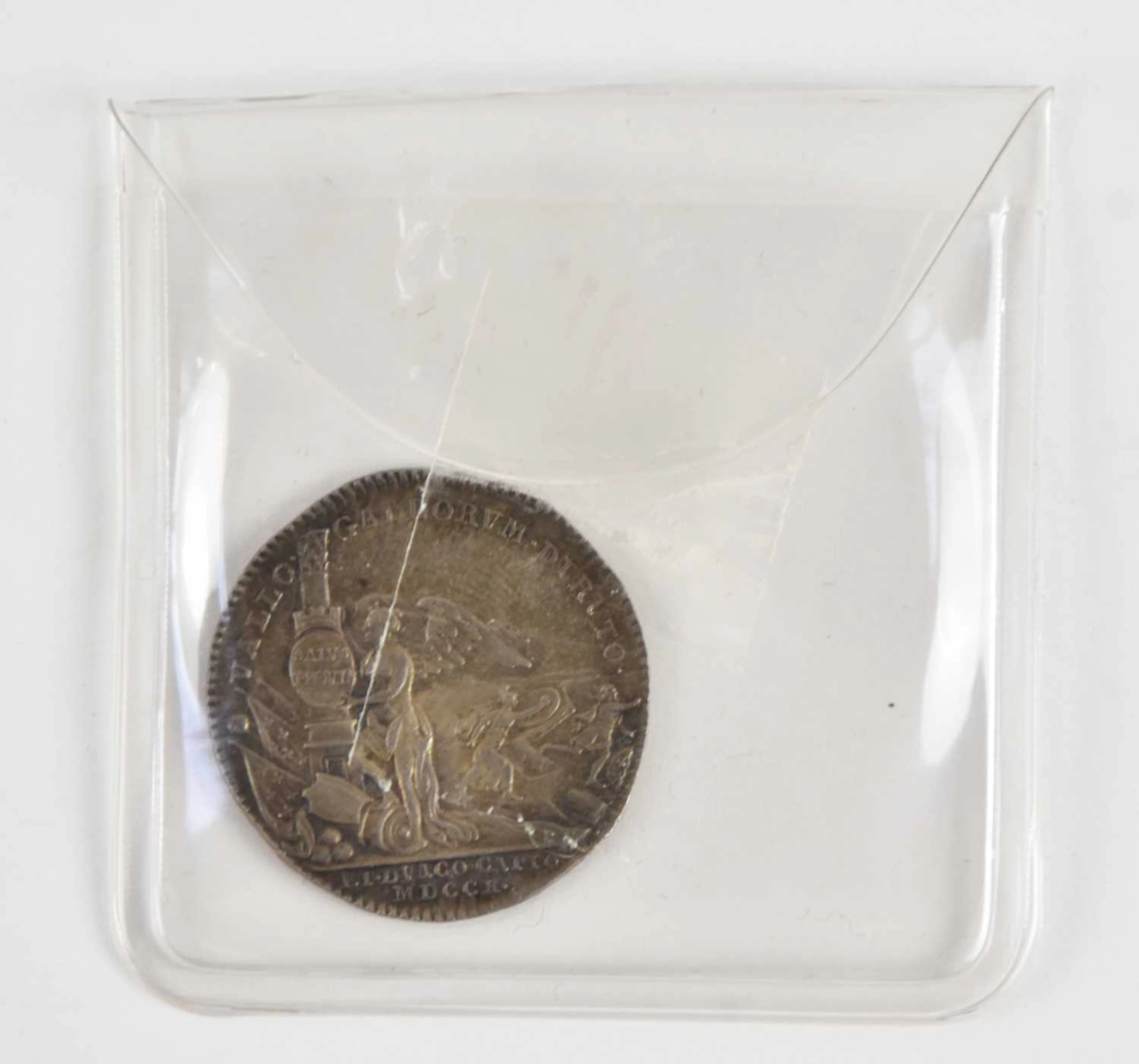 A Queen Anne 1710 rare silver medal depicting the capture...