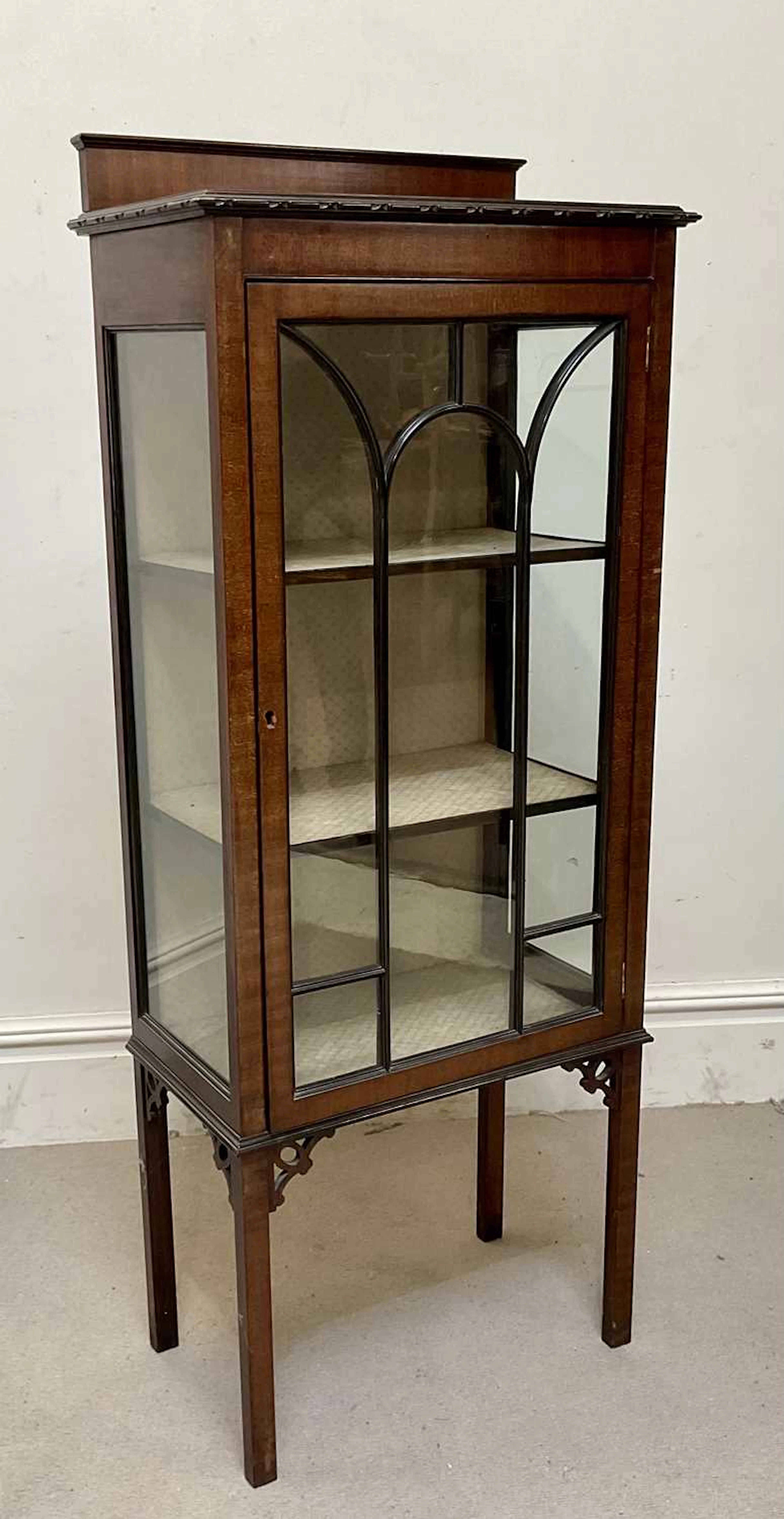 An Edwardian mahogany display cabinet