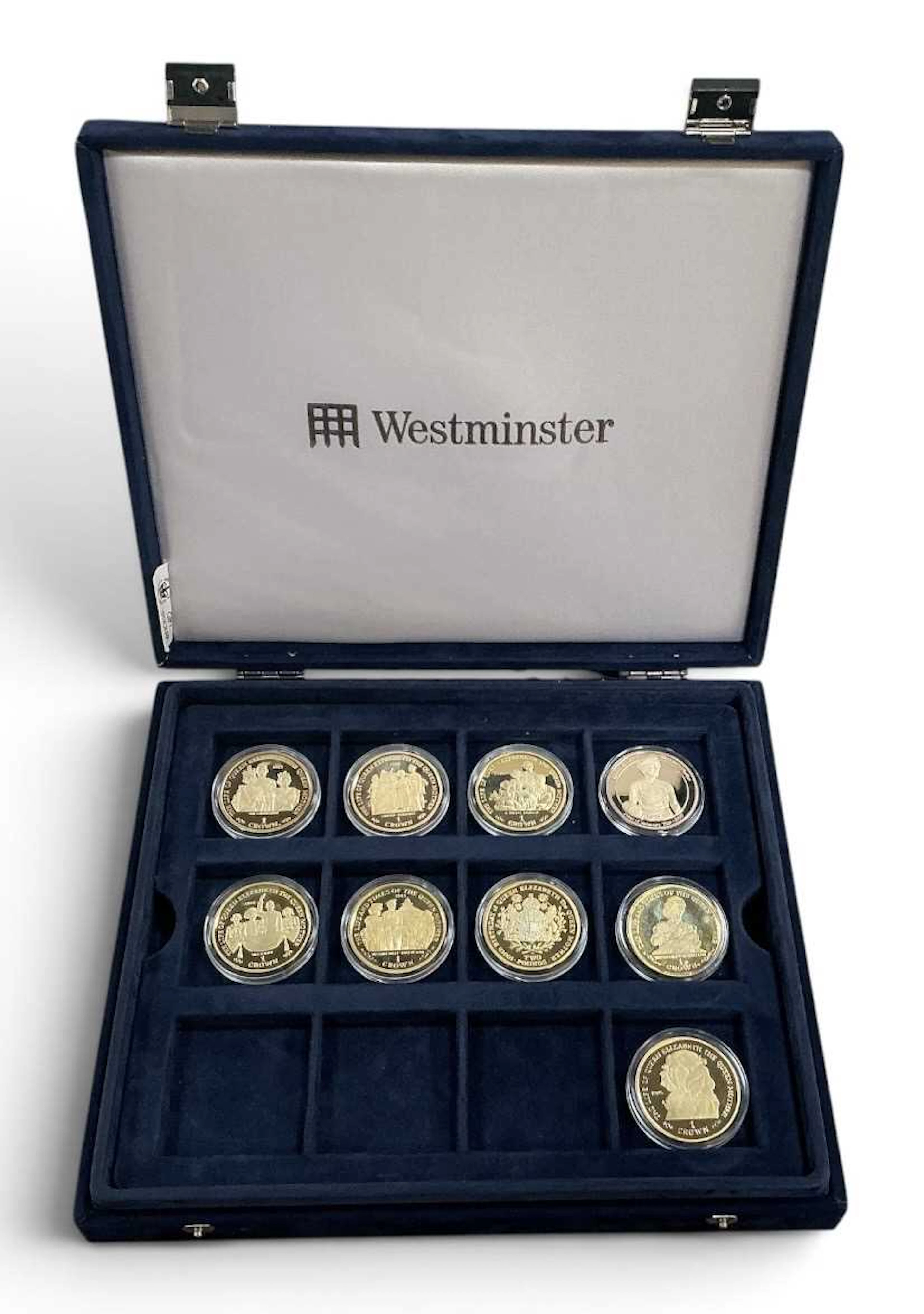 WESTMINSTER MINT; a cased collection of nine 925 silver...