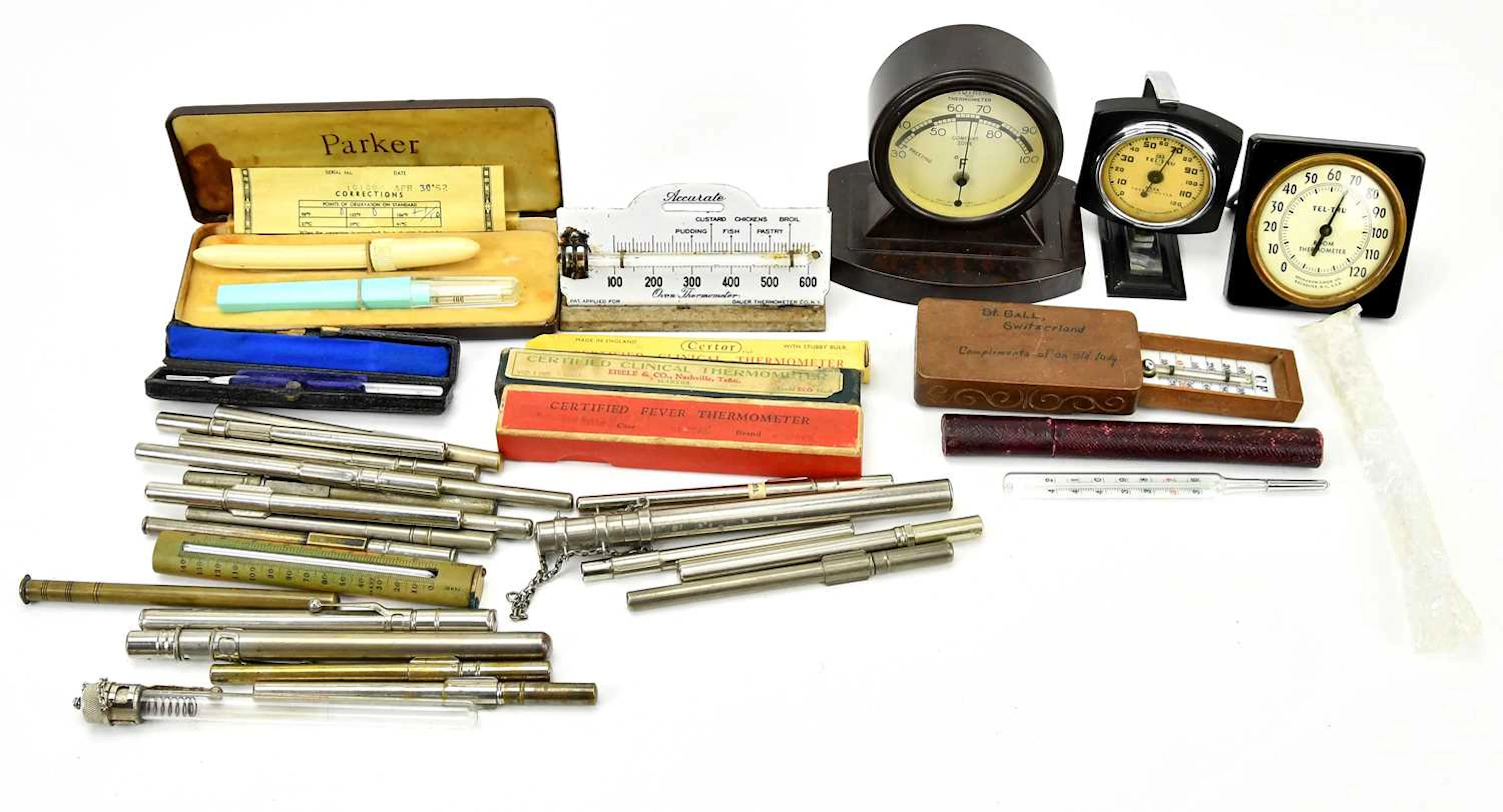 GERMANOW-SIMON CO; a Tel-Tru desk thermometer