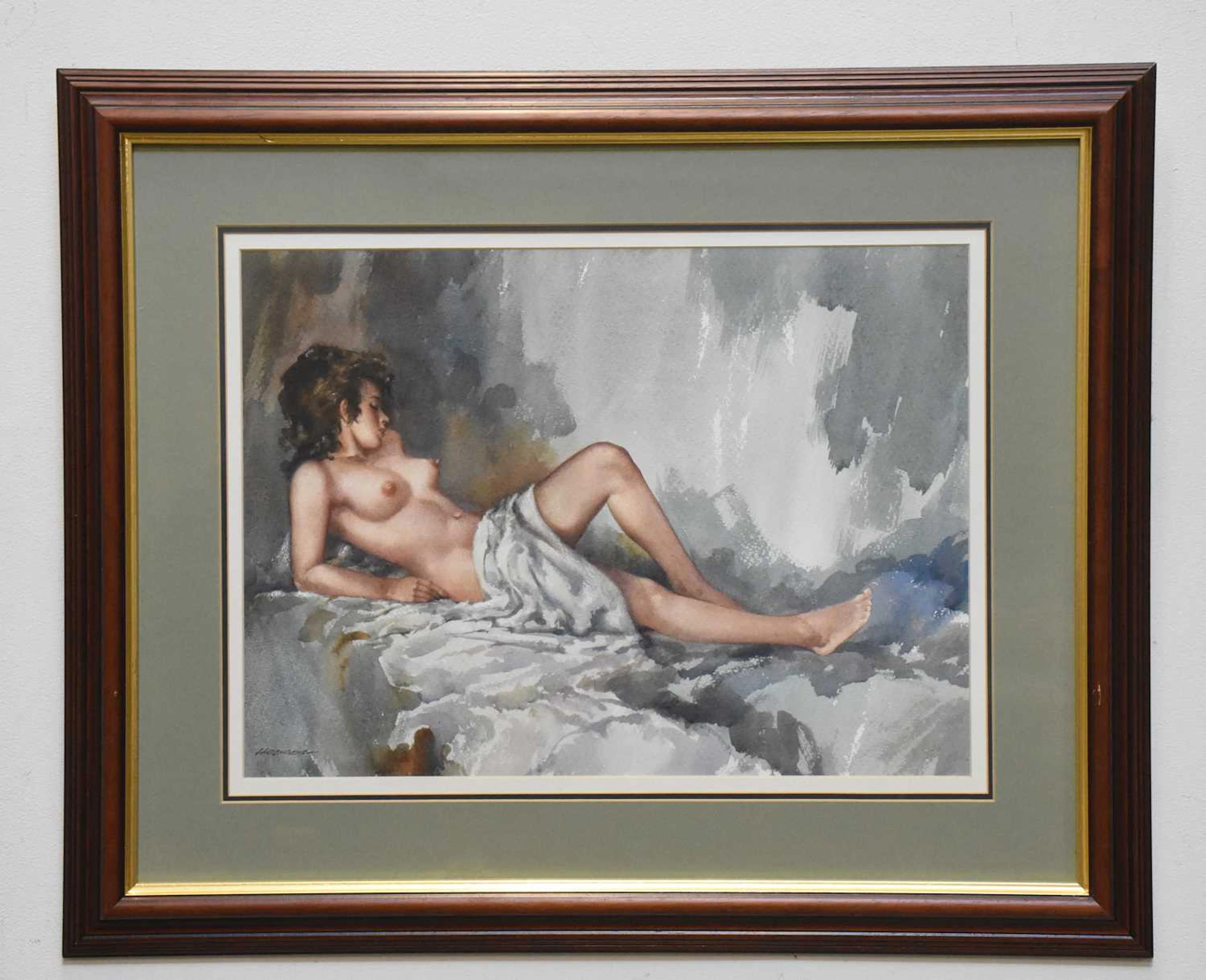 EDGAR HODGES (1928-2025); watercolour