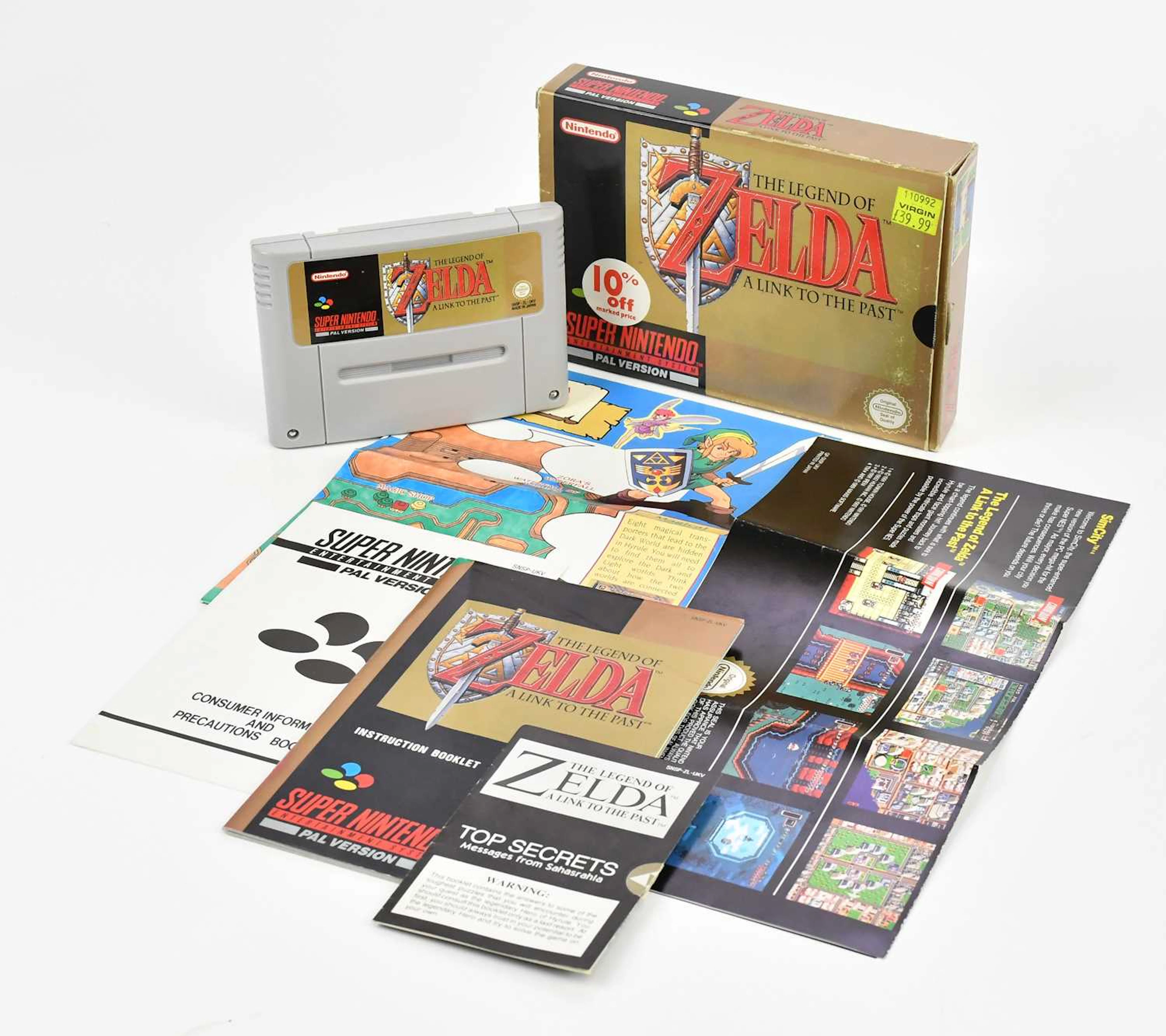 NINTENDO; The Legend Of Zelda A Link To The Past on Super Nintendo