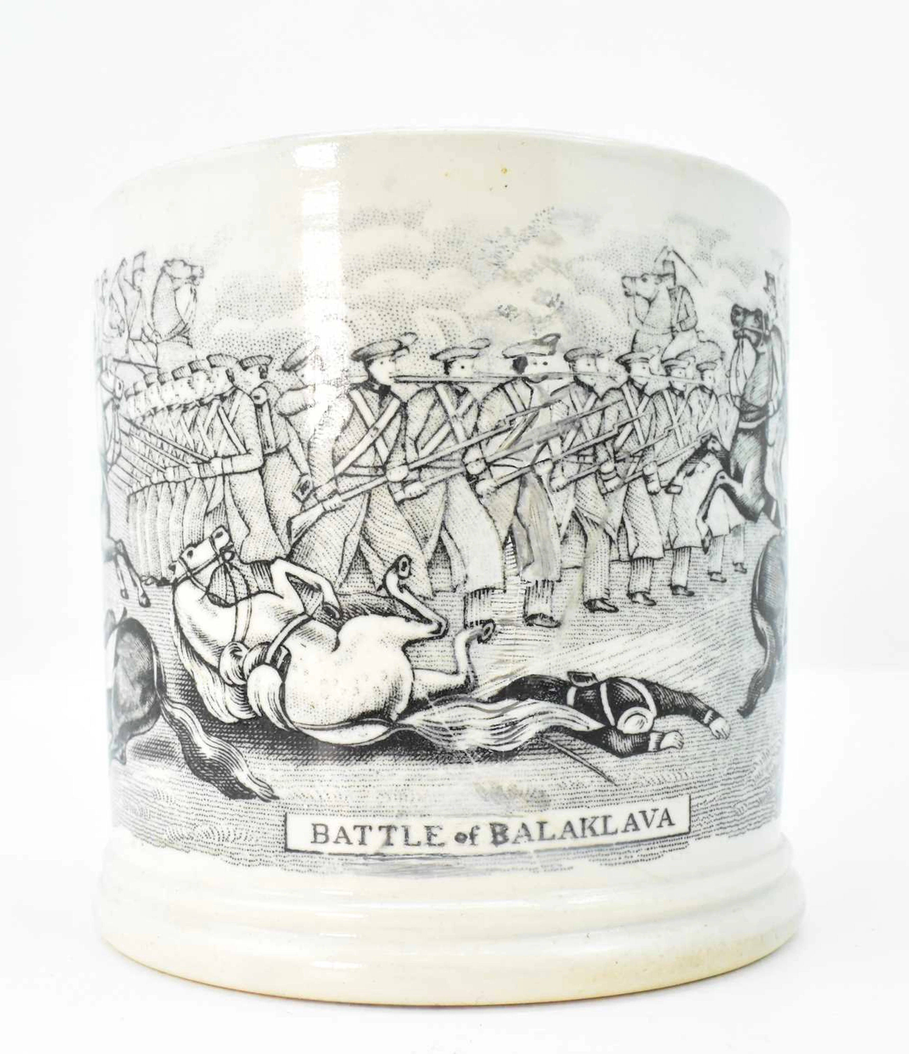 MILITARY INTEREST; a large Staffordshire Pottery...