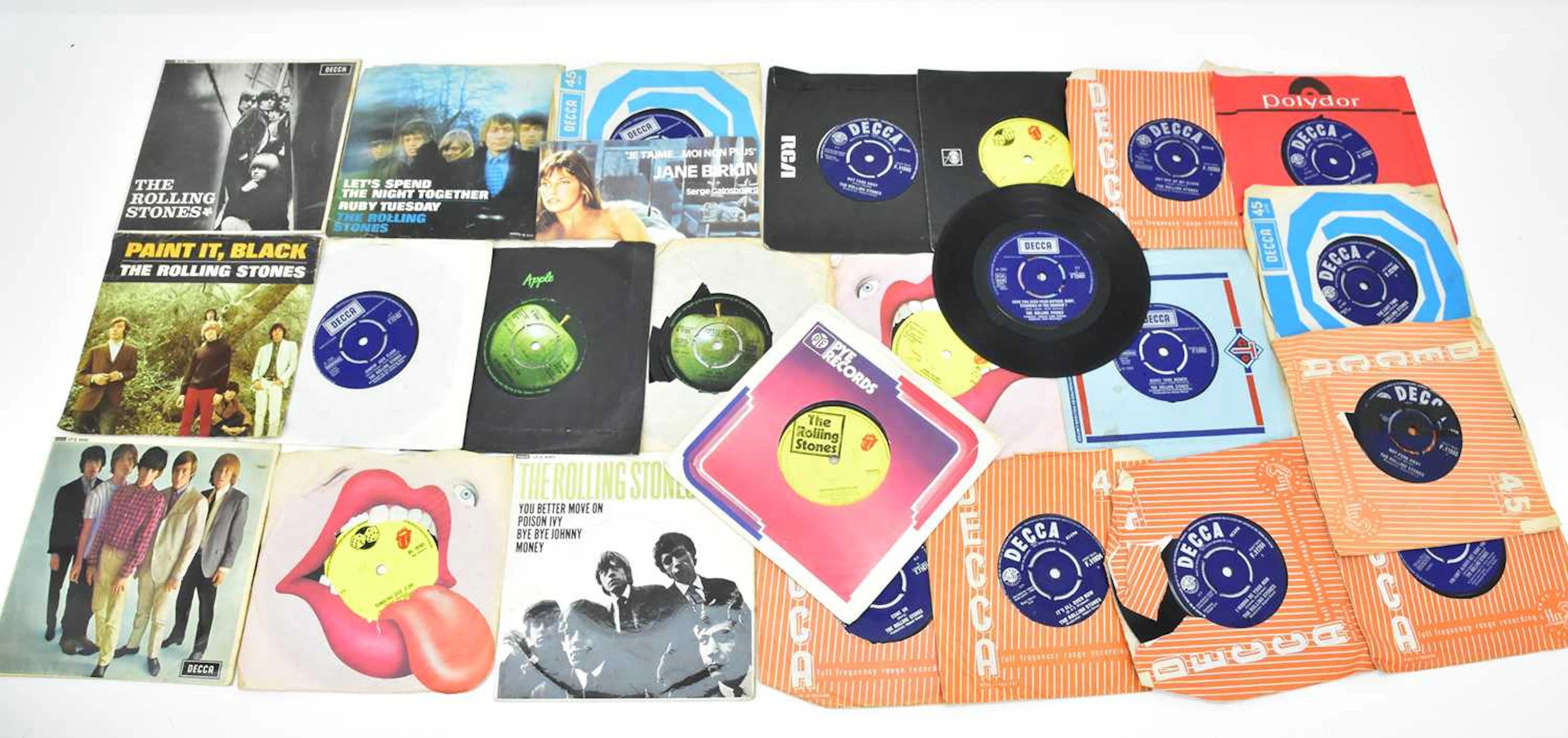THE ROLLING STONES; twenty-five singles