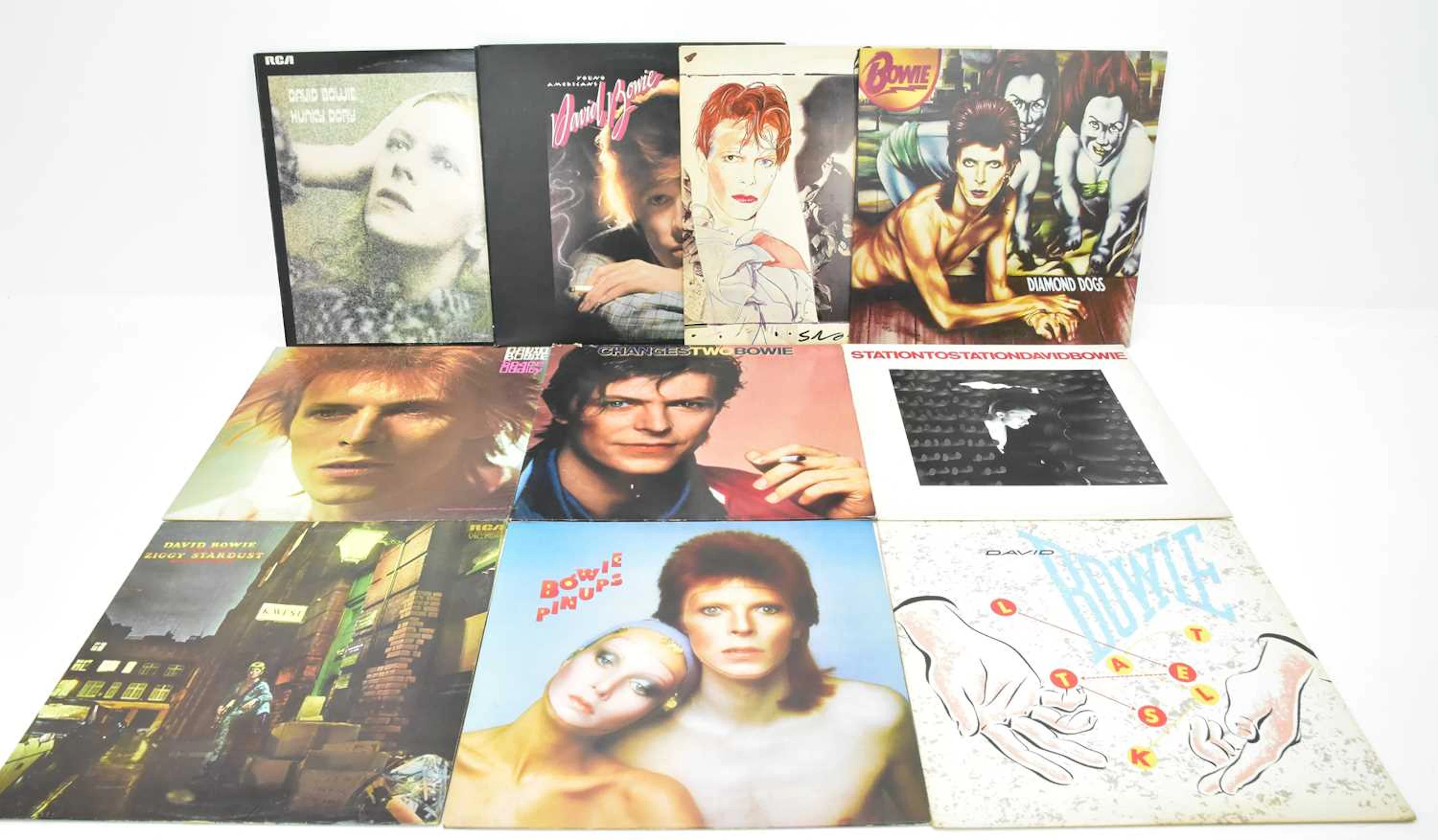 DAVID BOWIE; ten LPs including 'Pin Ups'