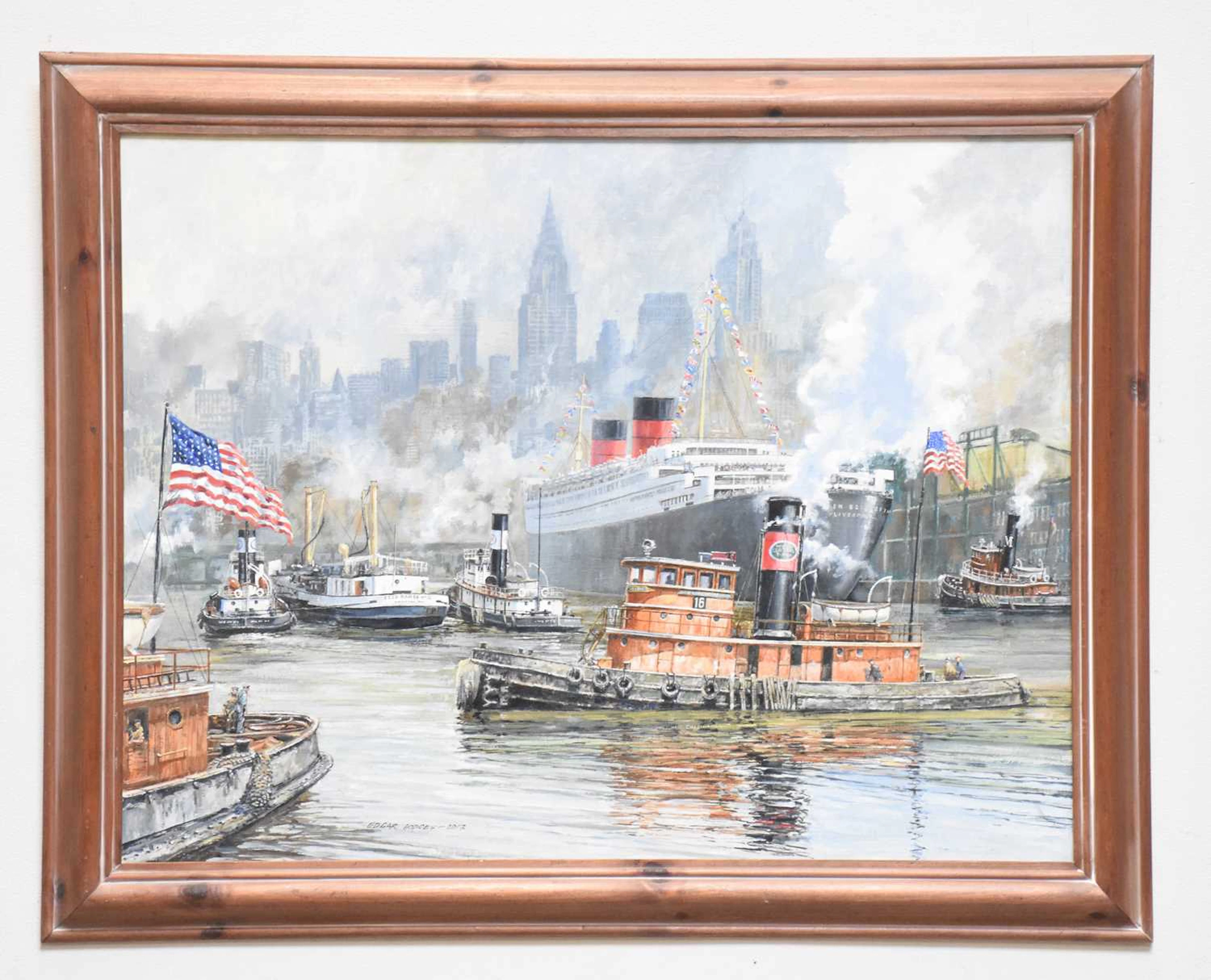 EDGAR HODGES (1928-2025); oil on board