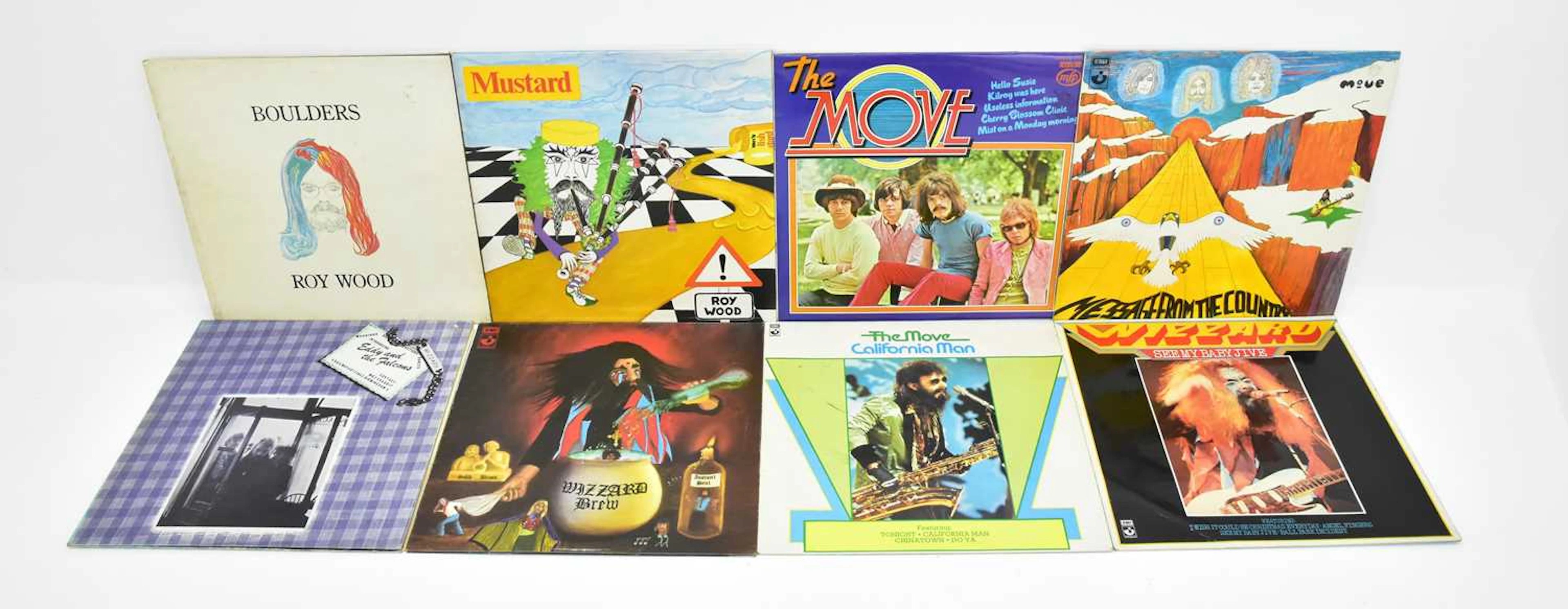ROY WOOD/THE MOVE; eight albums by Roy Wood and The Move