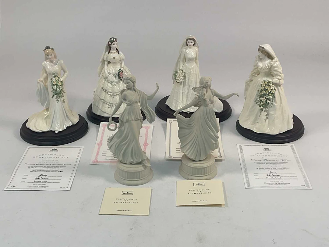 ROYAL COALPORT; four figures comprising Diana