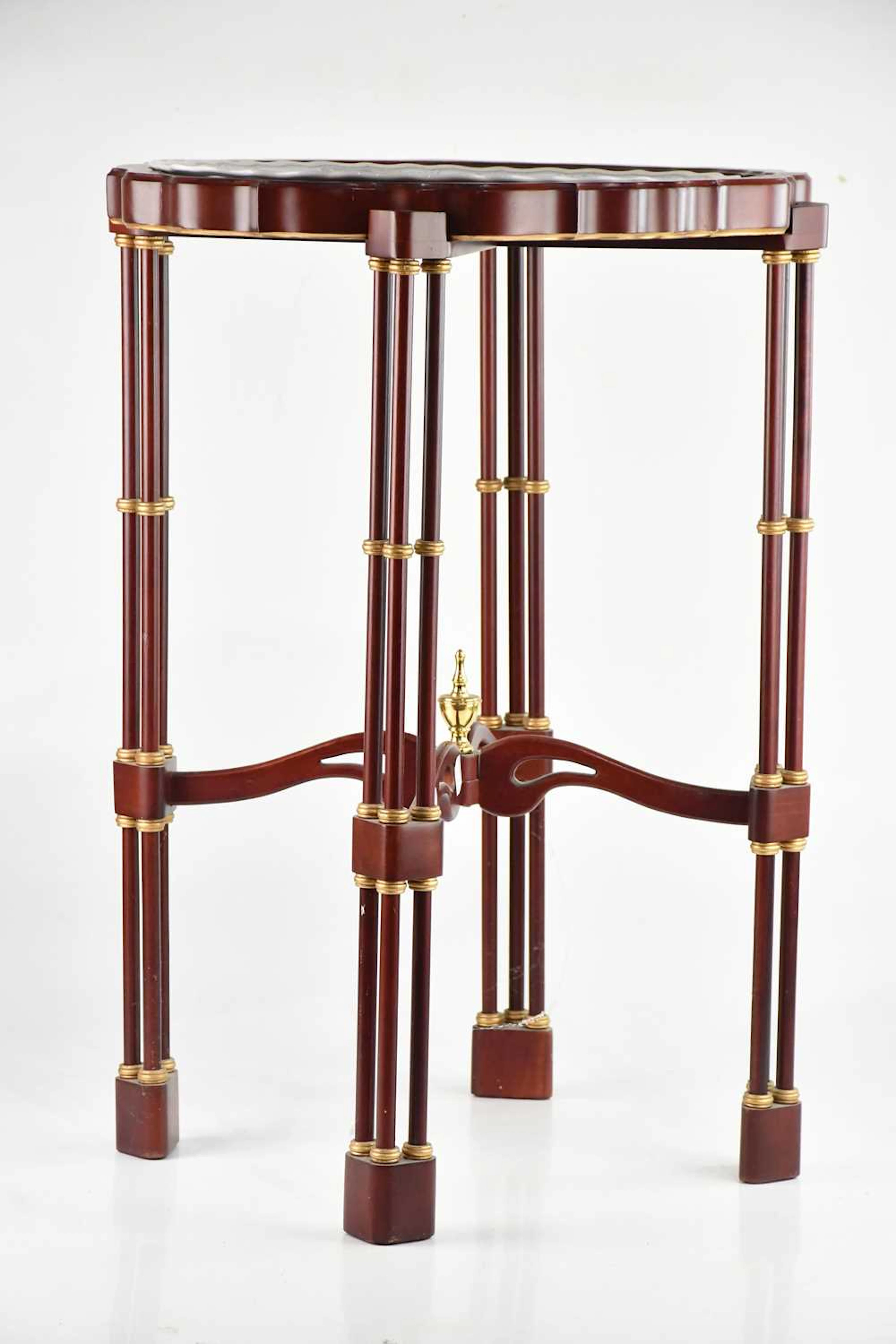 FRANKLIN MINT; a Japanese ceramic plate inside a frame on a folding stand