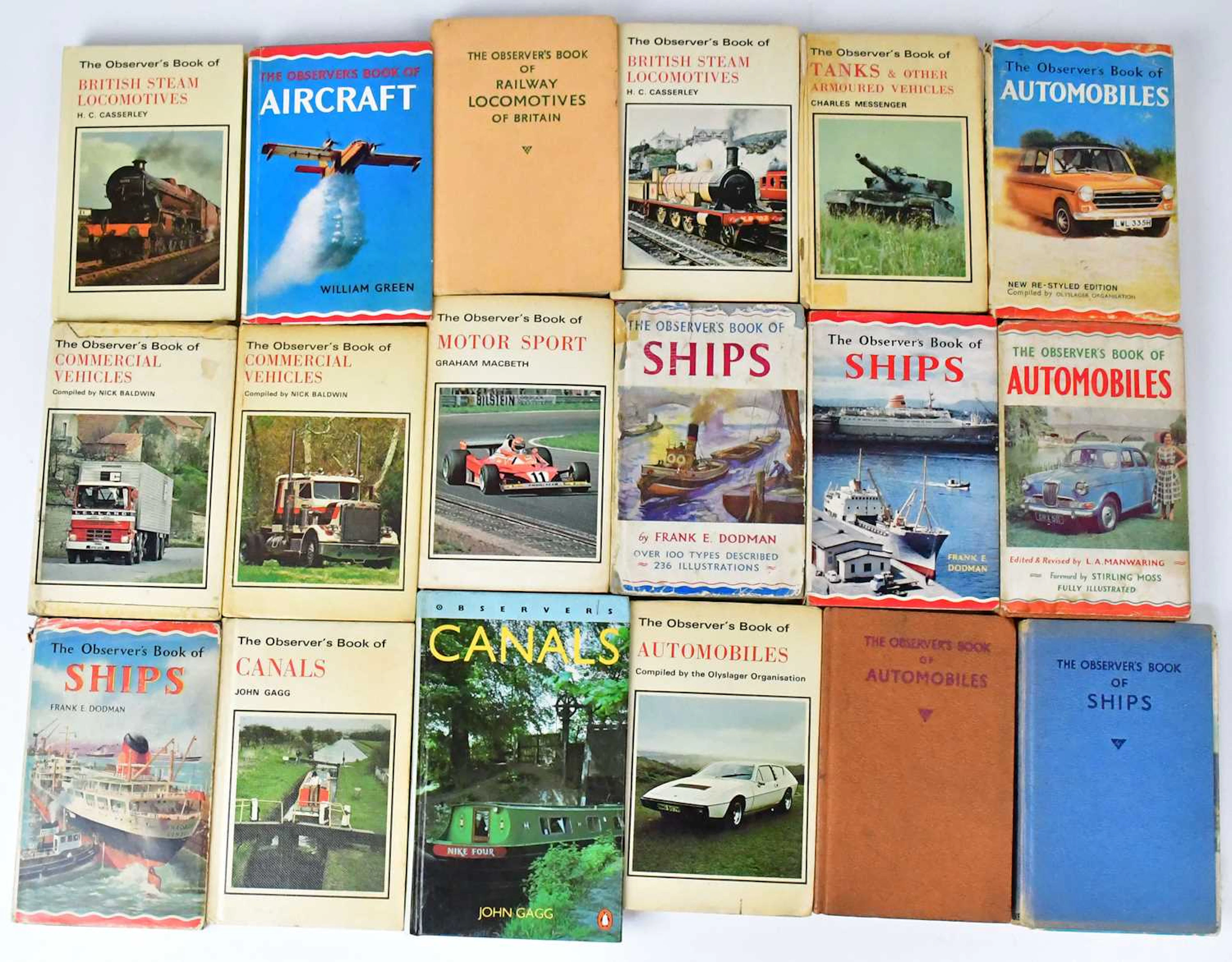 Seventy-four Observer's hardback books
