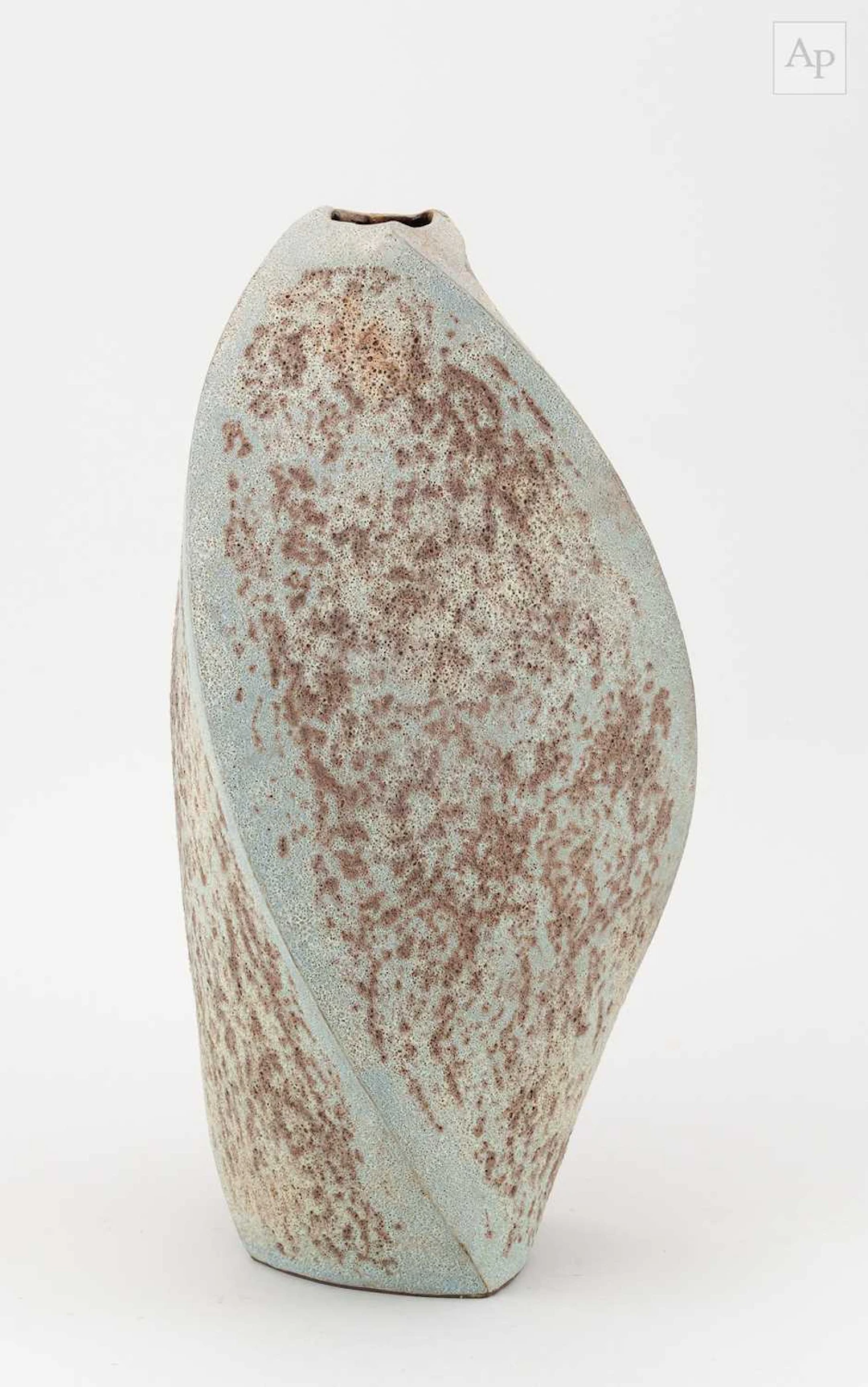 CHRIS CARTER (born 1945); a stoneware vessel of twisted...