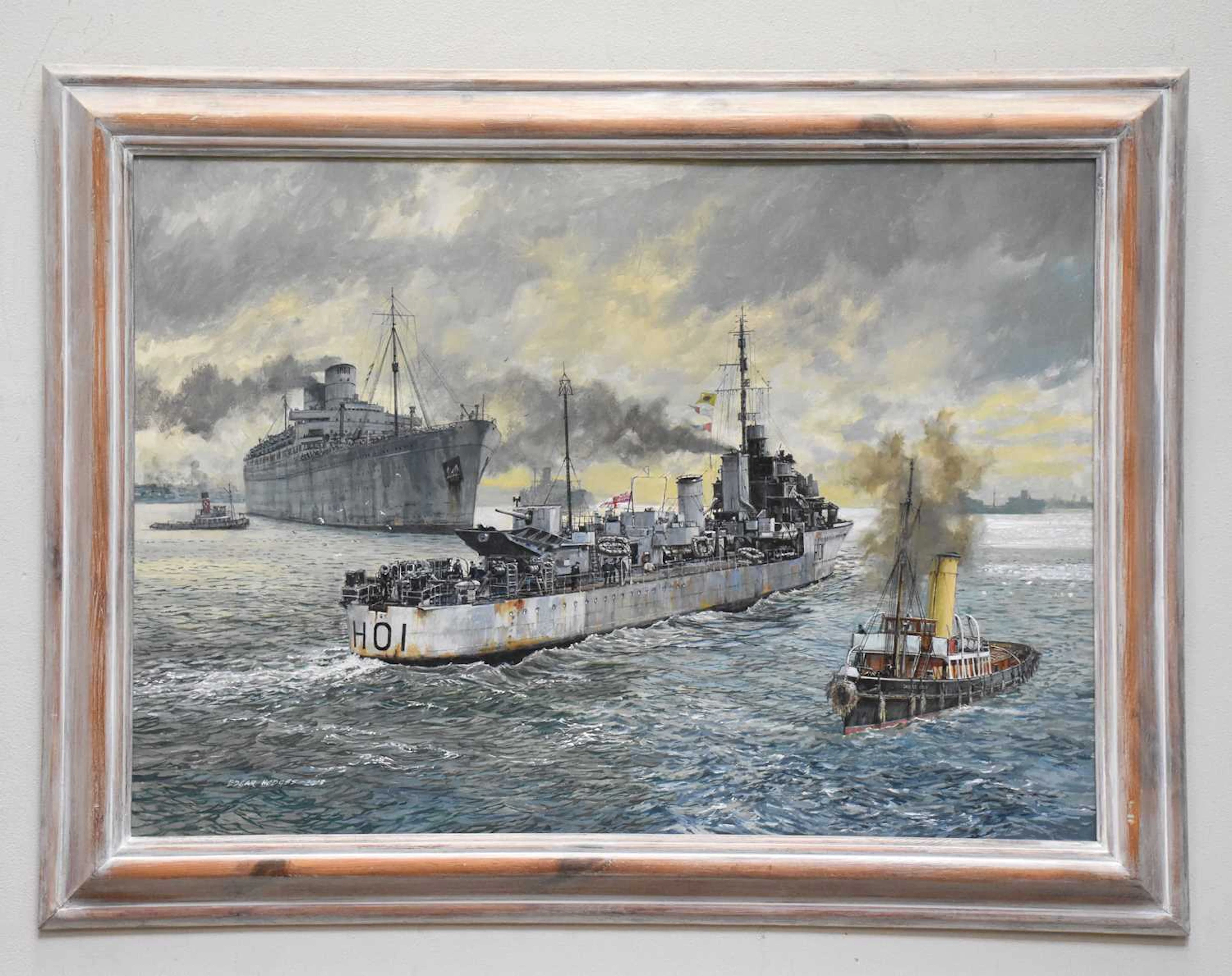 EDGAR HODGES (1928-2025); oil on board