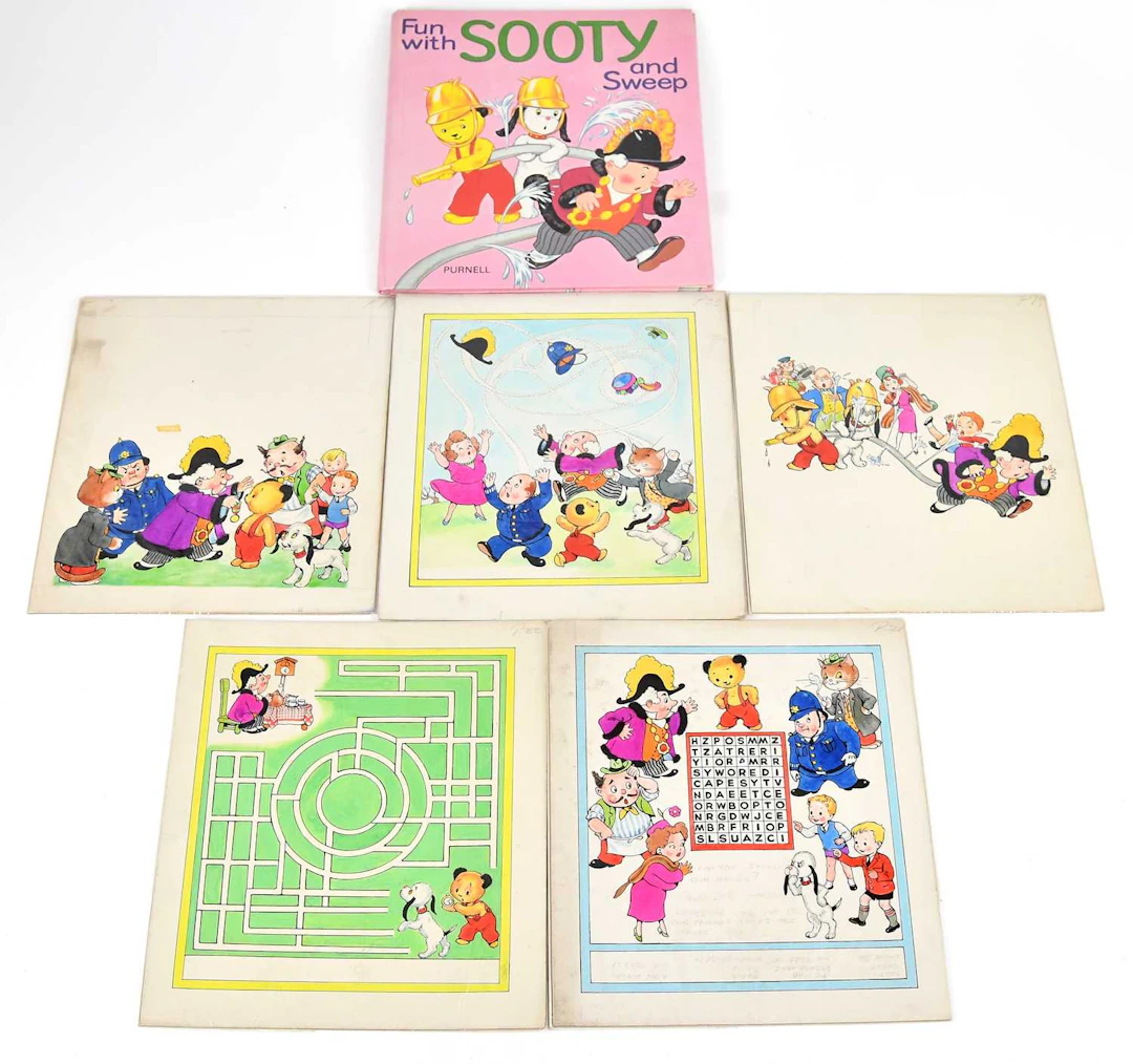 FUN WITH SOOTY AND SWEEP; a colour illustrated children’s...