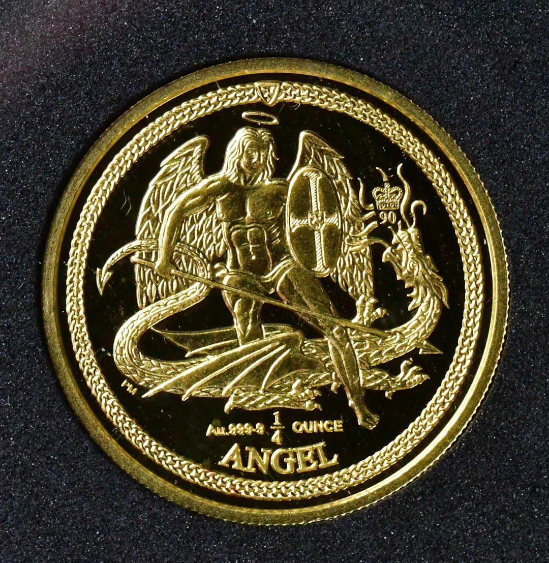 An Elizabeth II 22ct gold 1/4 oz angel