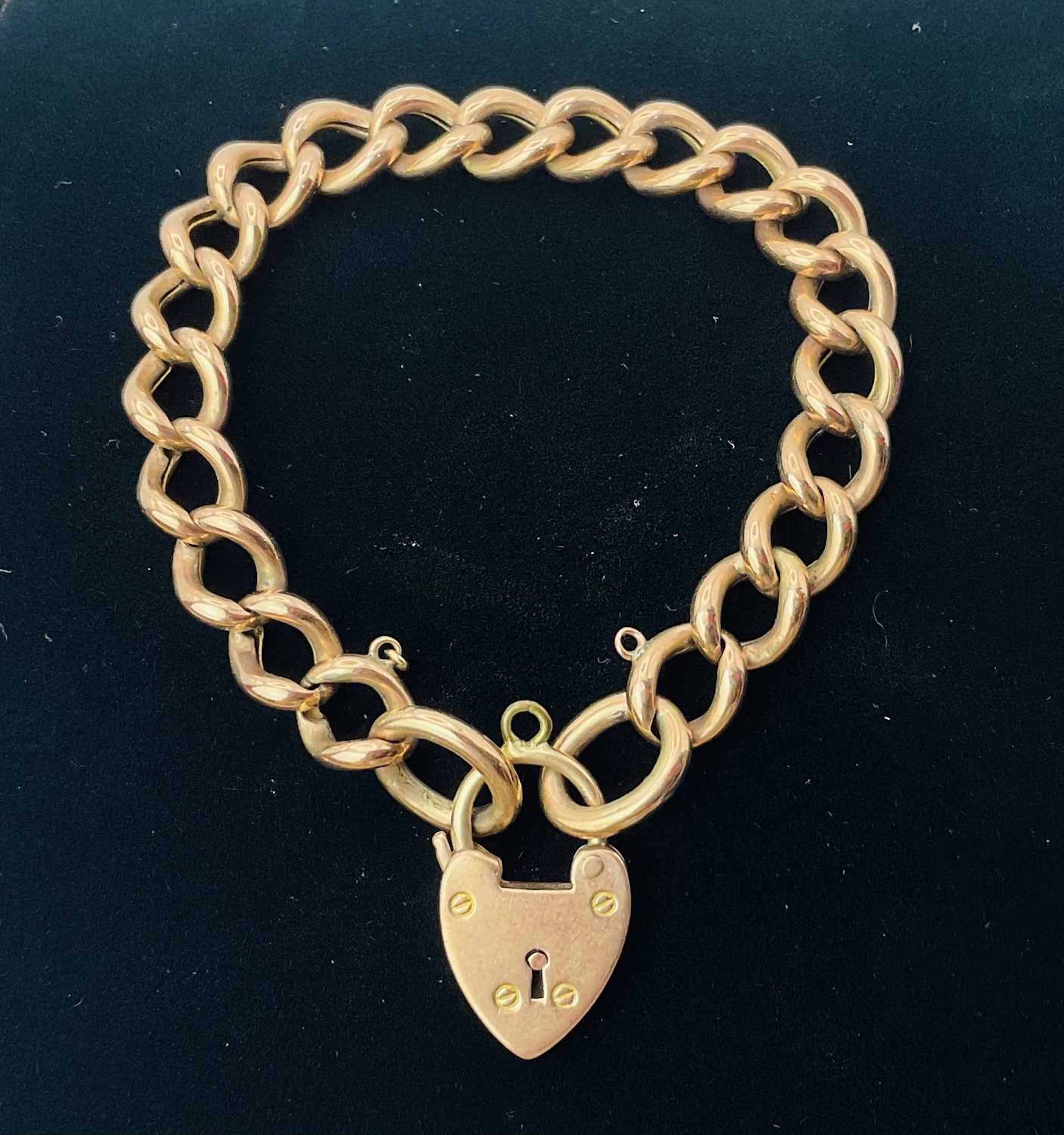 A 9ct rose gold bracelet