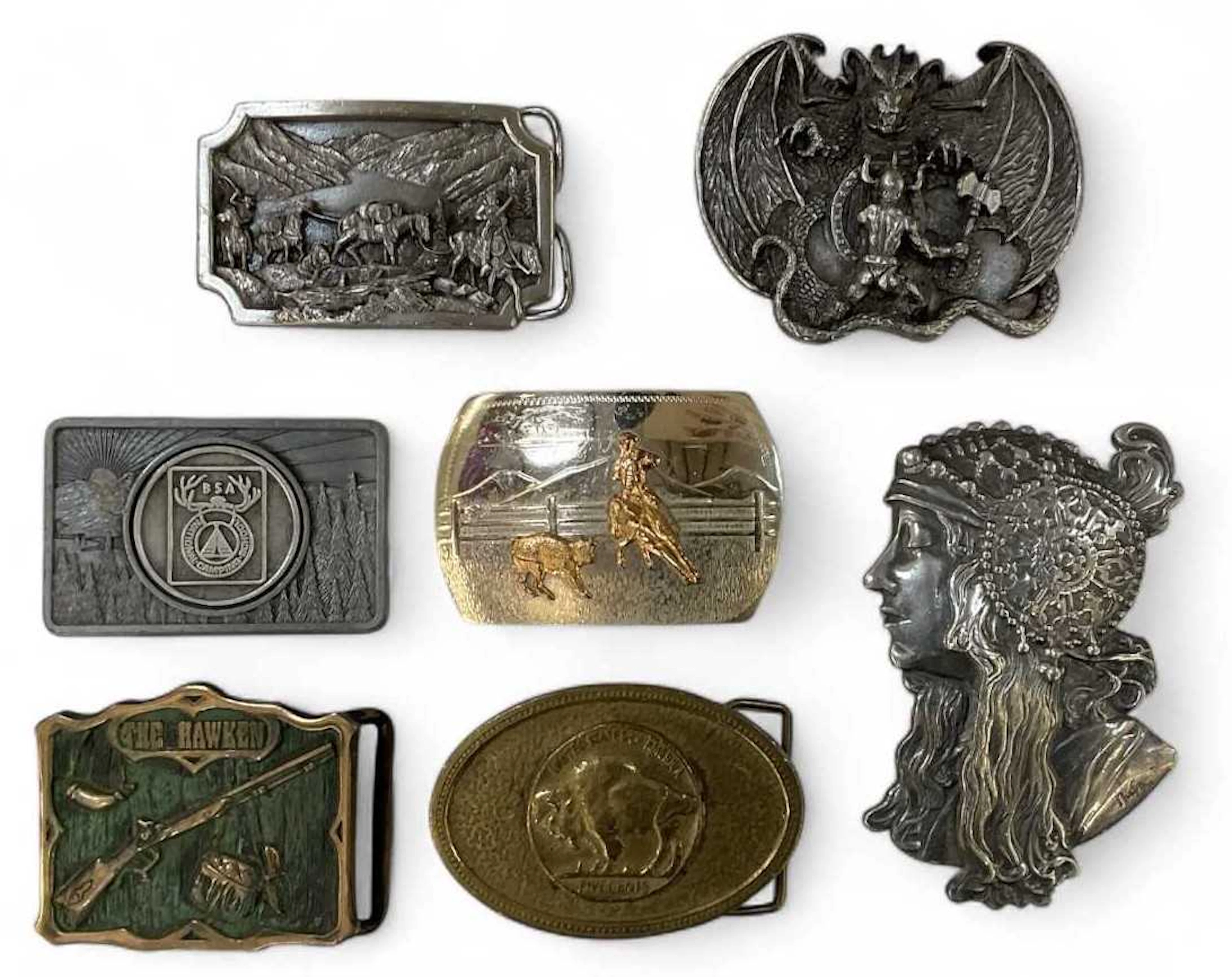 SISKIYOU BUCKLE CO INC; a pewter belt buckle