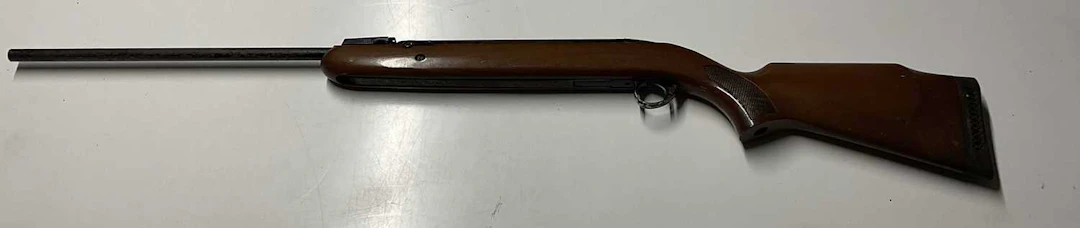 A vintage BSA Airsporter 22 cal air rifle