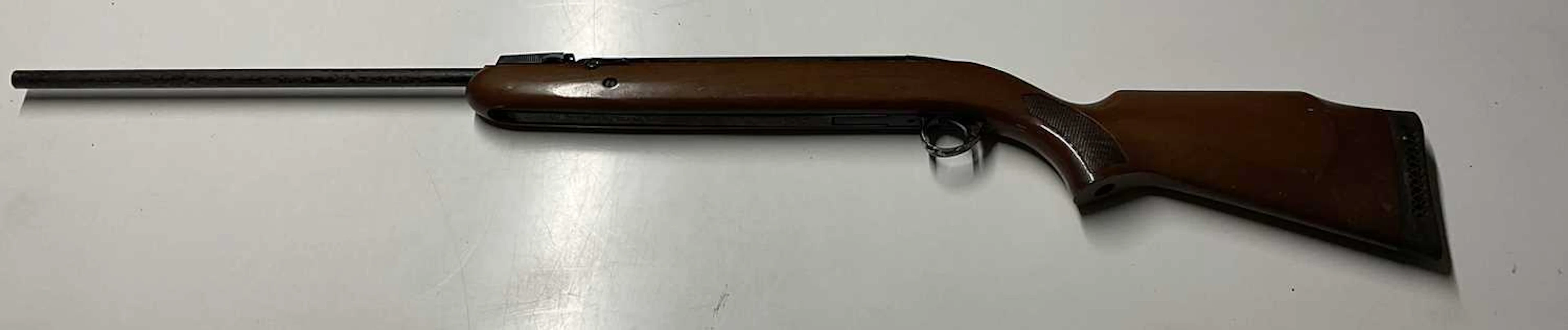 A vintage BSA Airsporter 22 cal air rifle