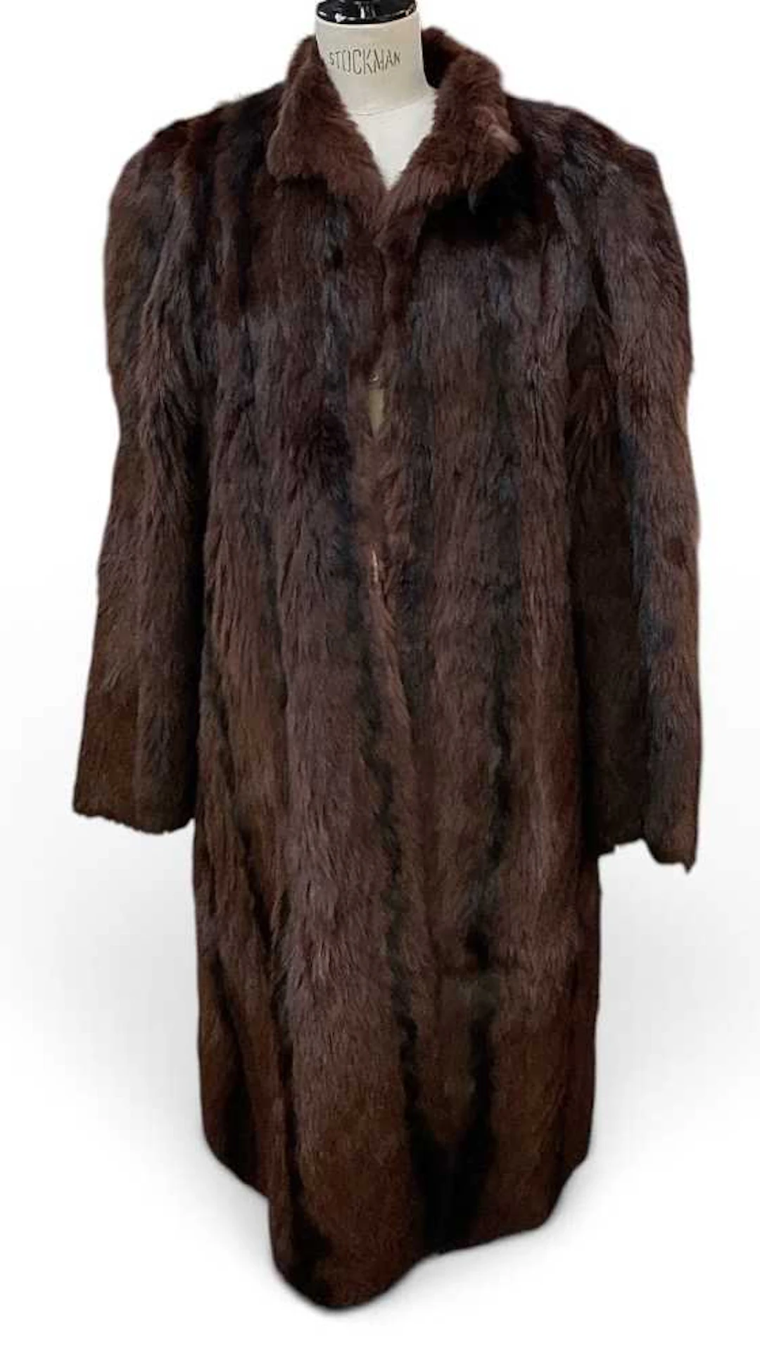 A vintage lady's brown mink fur coat