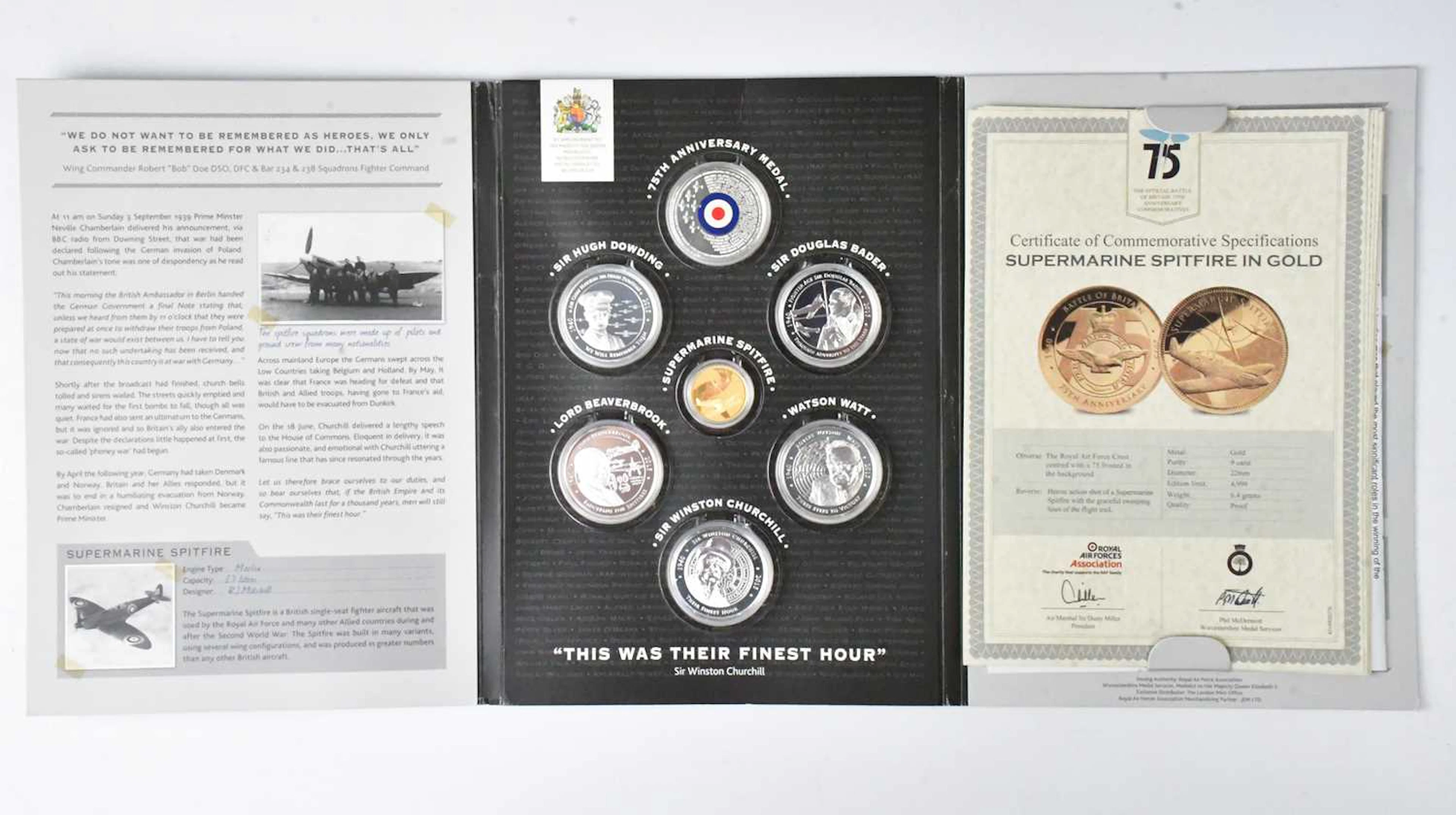 LONDON MINT OFFICE; a Royal Airforce commemorative coin collection