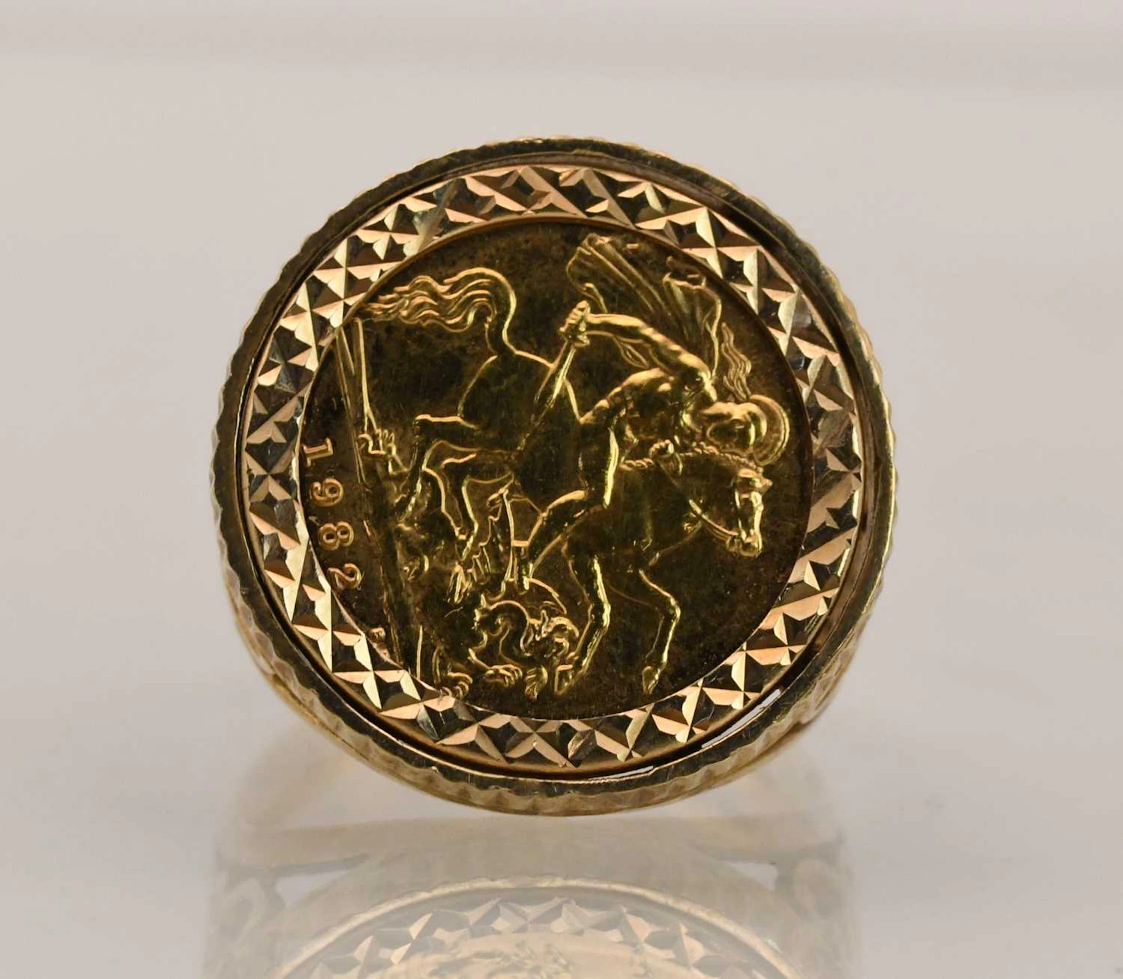 An Elizabeth II half sovereign