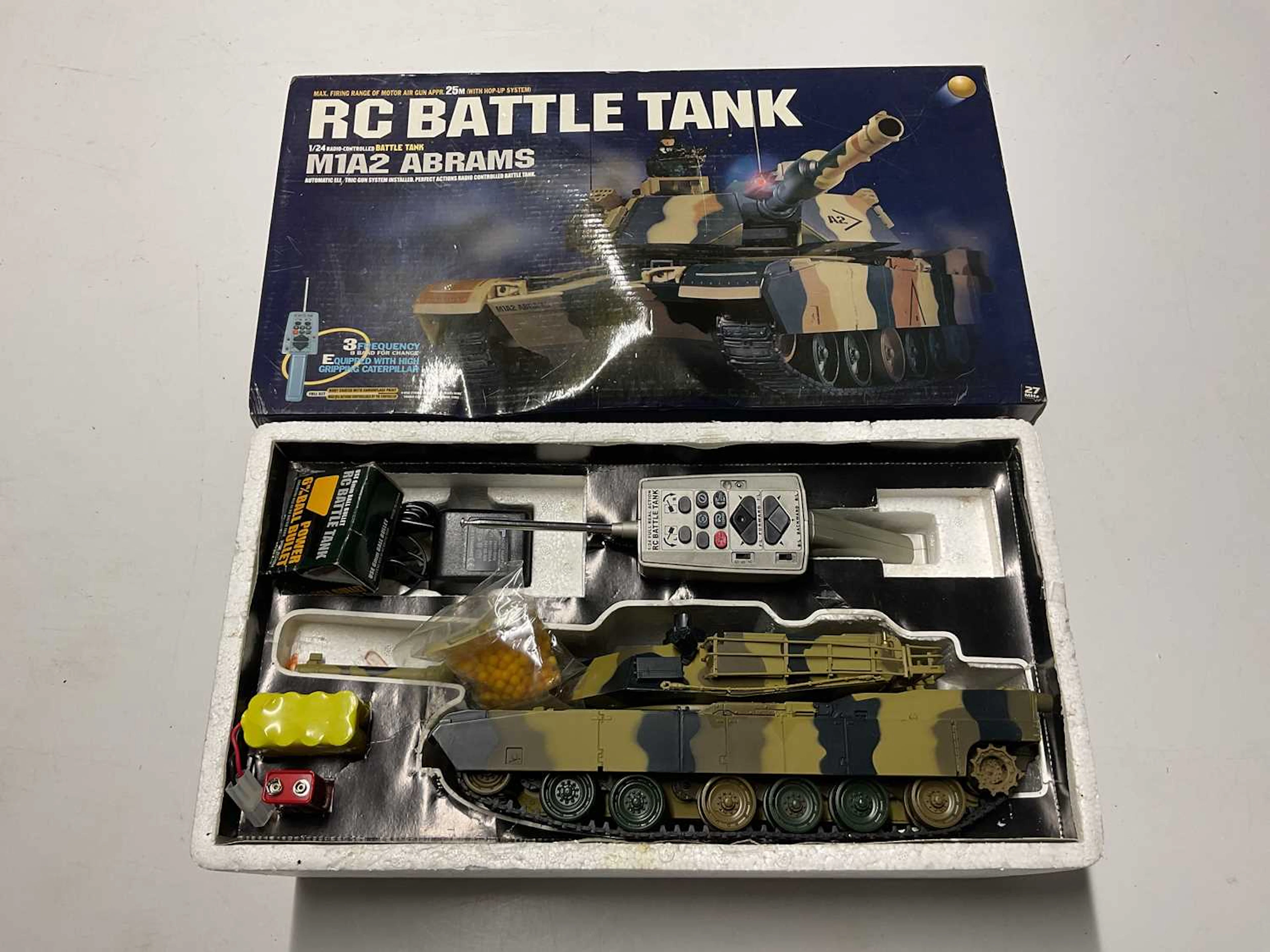 A radio controlled M1A2 Abram's battle tank