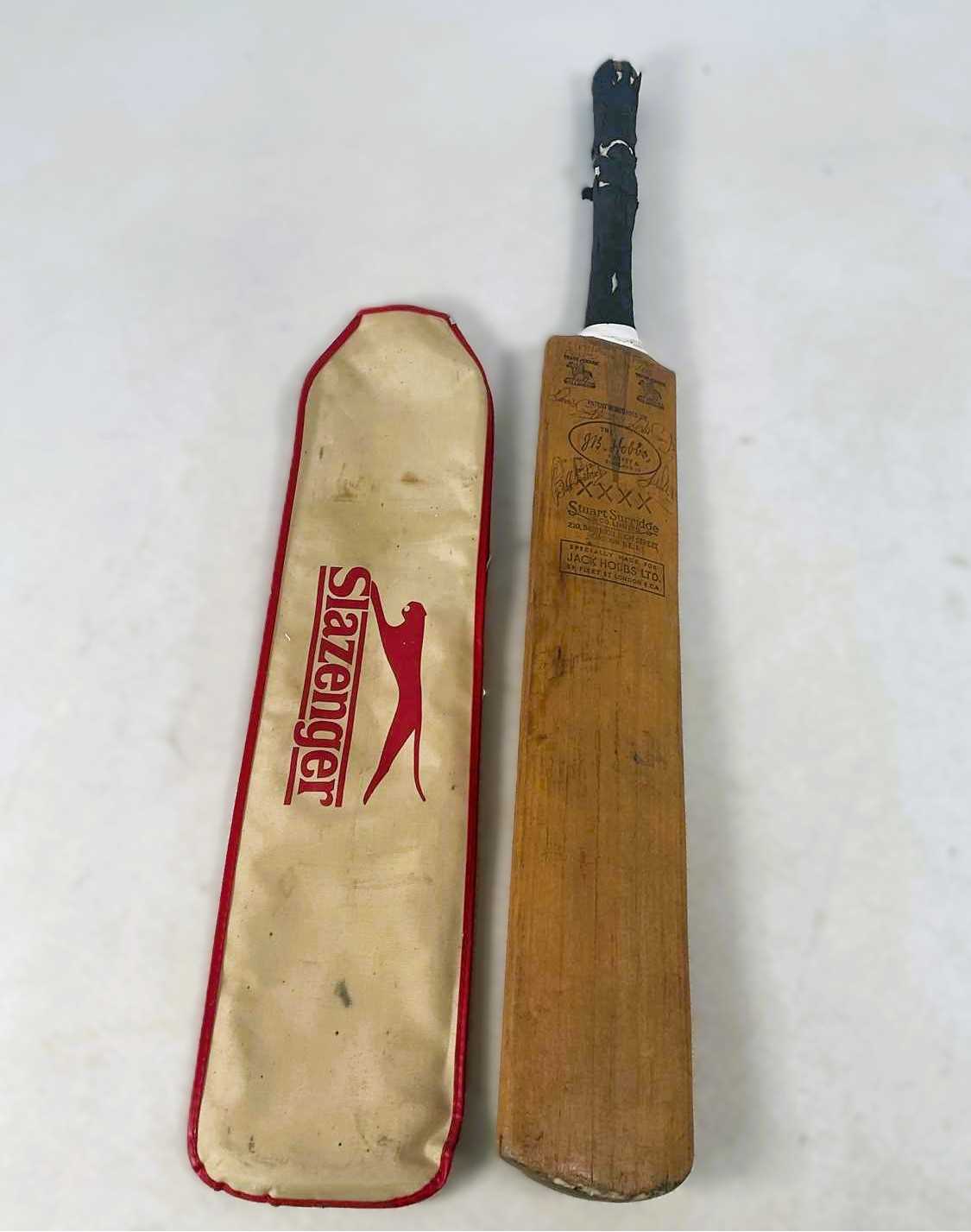JACK HOBBS & CO; a Middlesex related cricket bat for the...