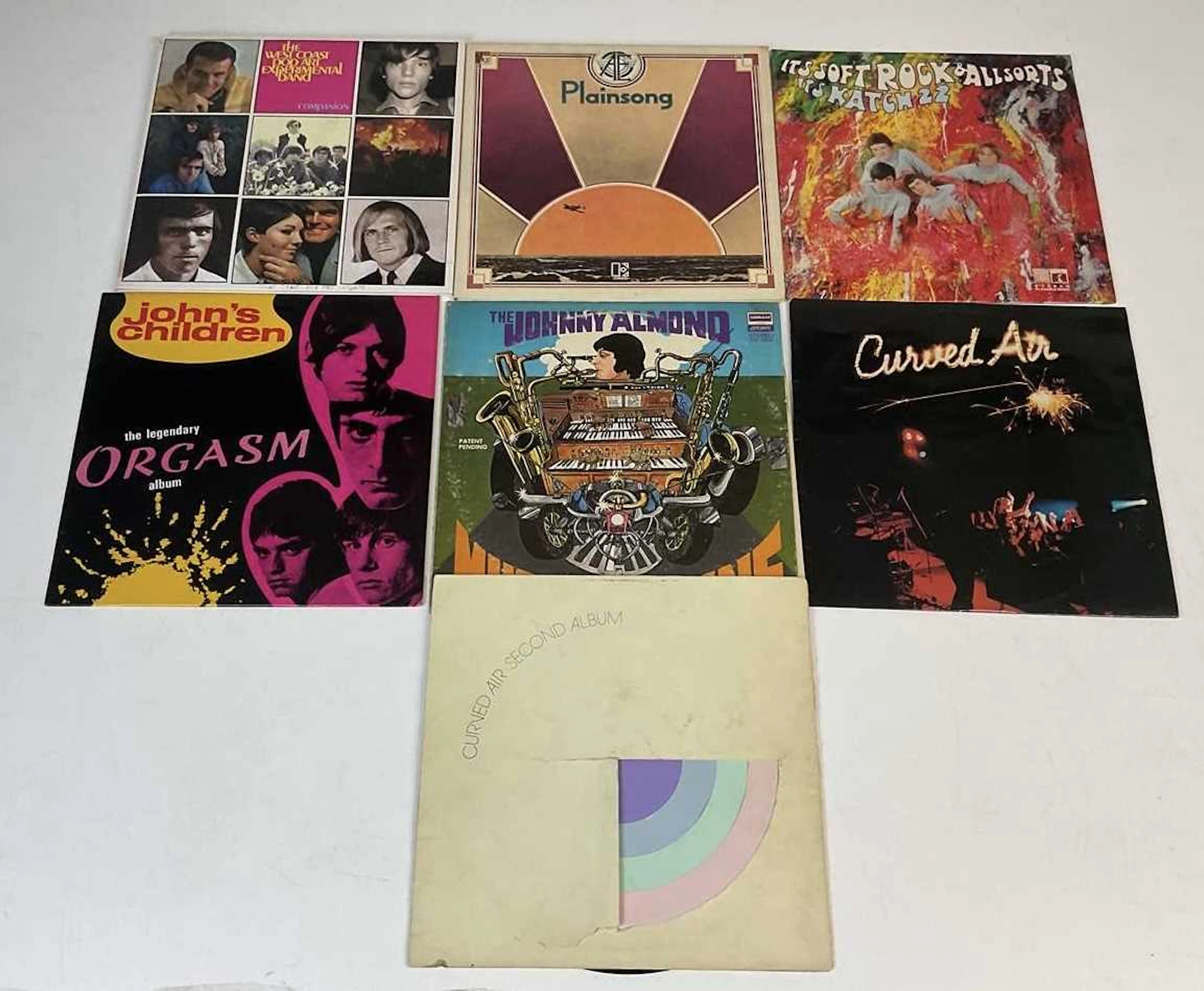 ROCK; a mixed lot of rock albums including Curved Air...