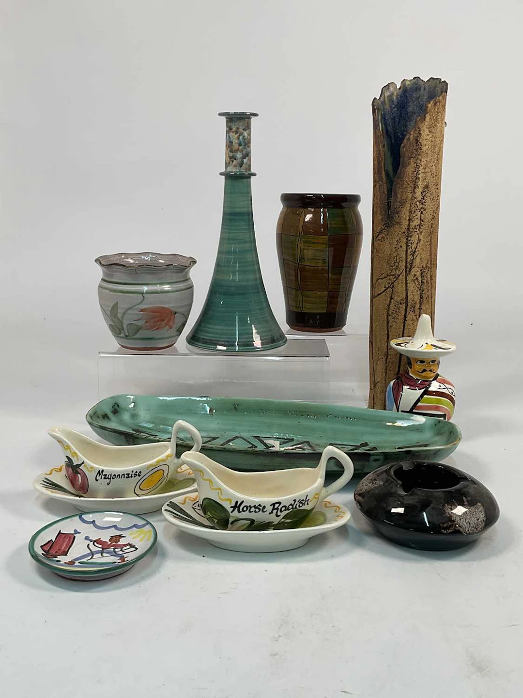 A quantity of studio pottery
