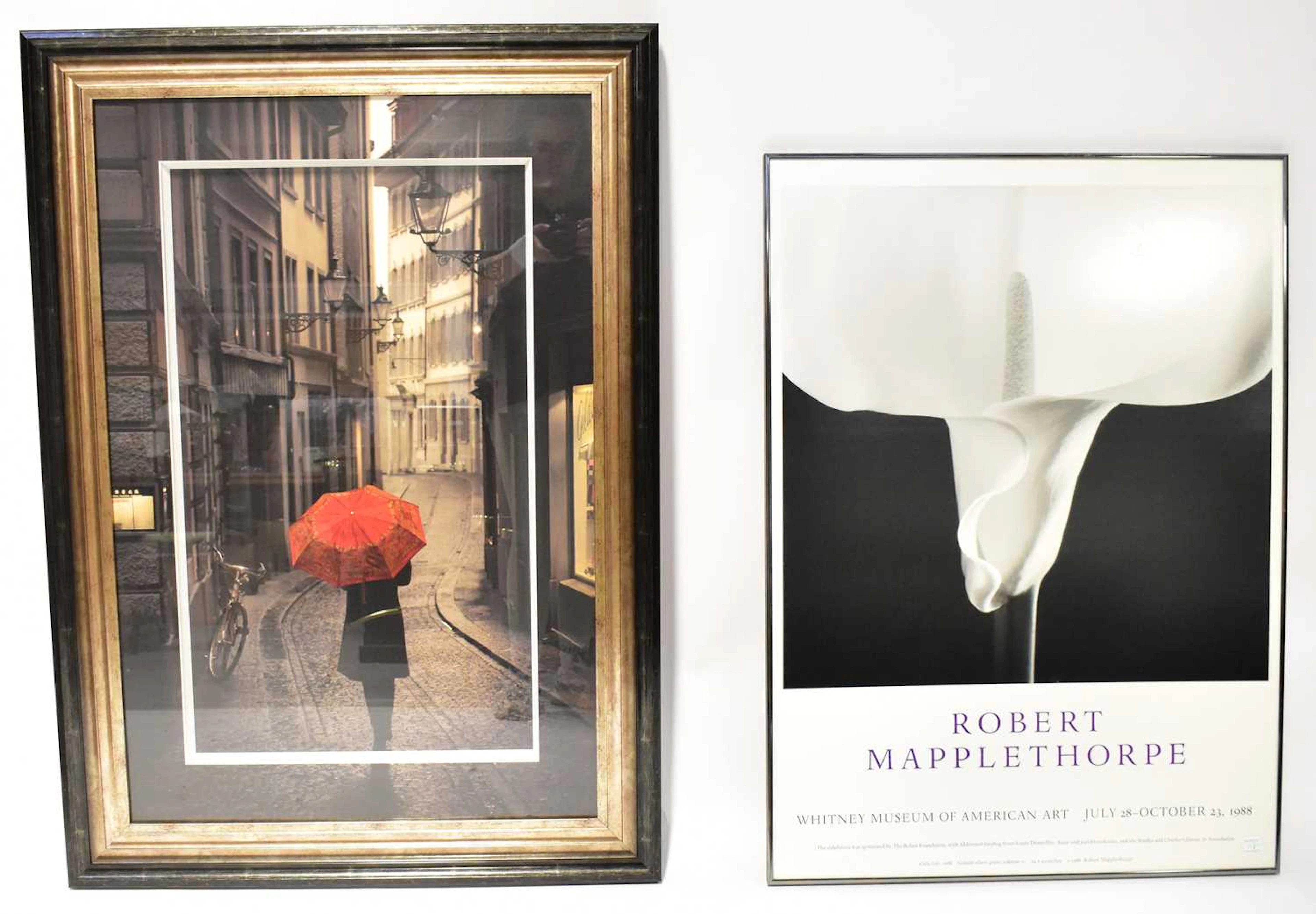 A colour lithograph of Stefano Corso's 'Red Rain'