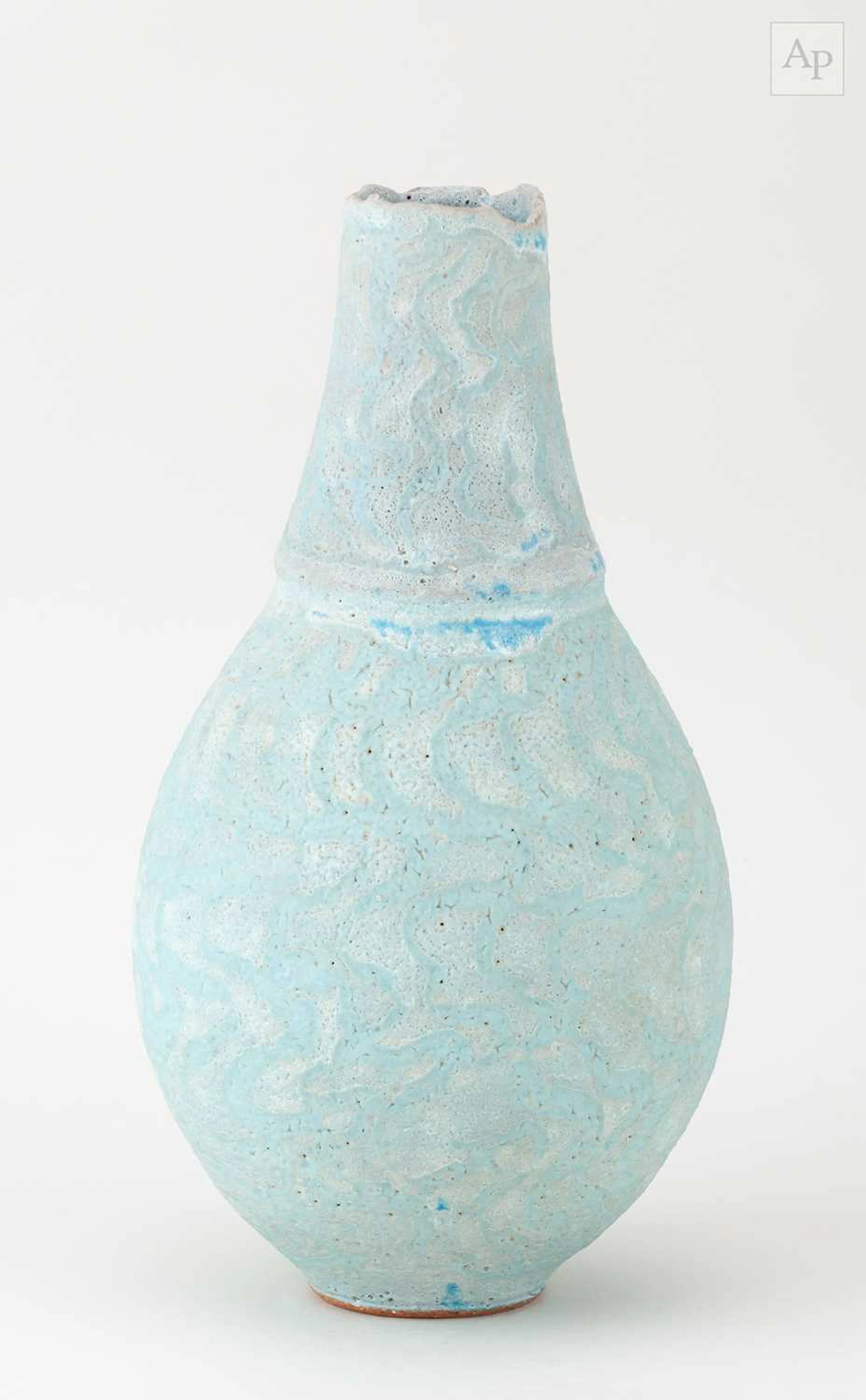 PETER BEARD (born 1951); a stoneware bottle with textured...